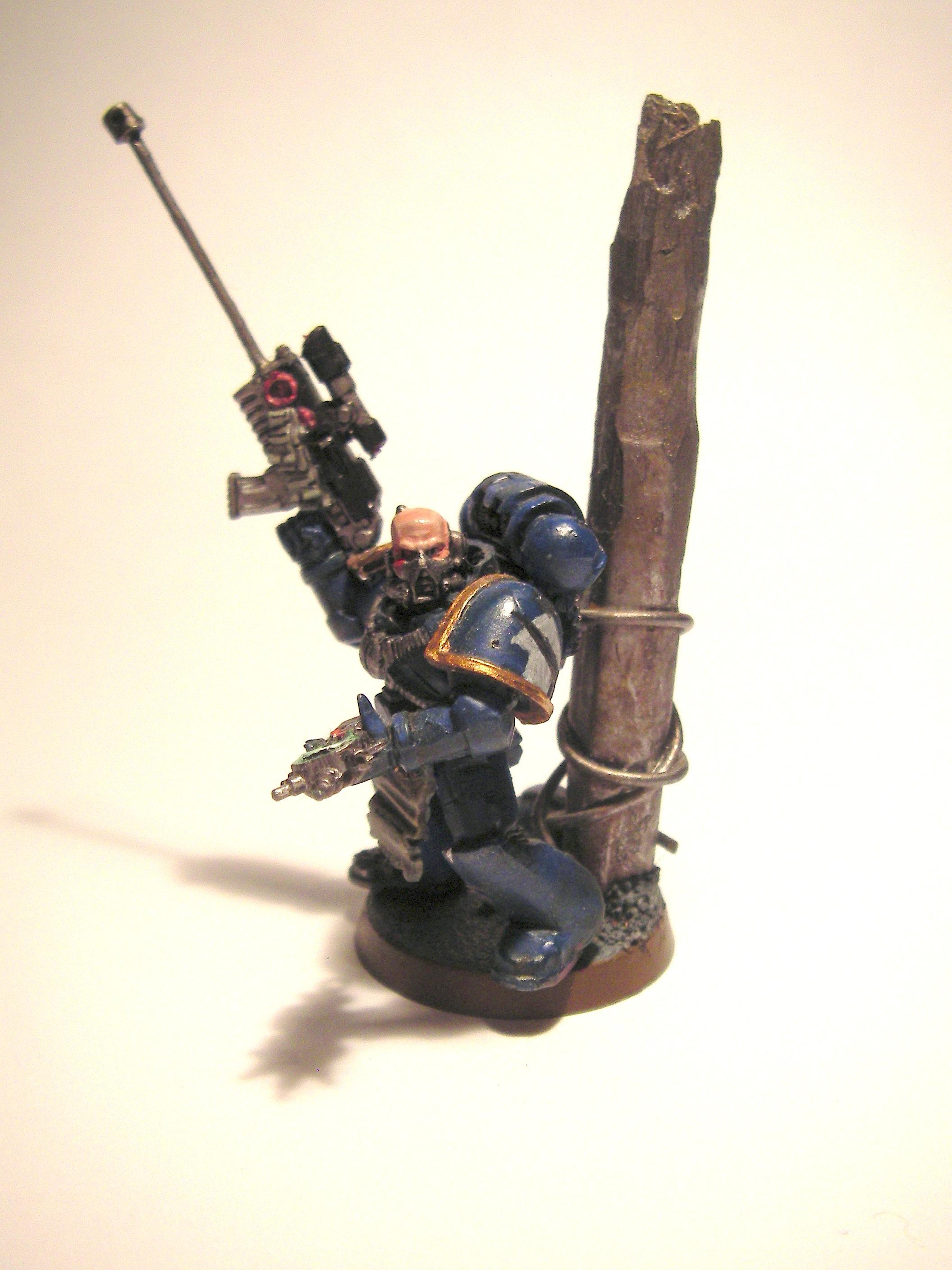 Conversion, Object Source Lighting, Snipers, Space Marines, Ultramarines, Warhammer 40,000, Warhammer Fantasy
