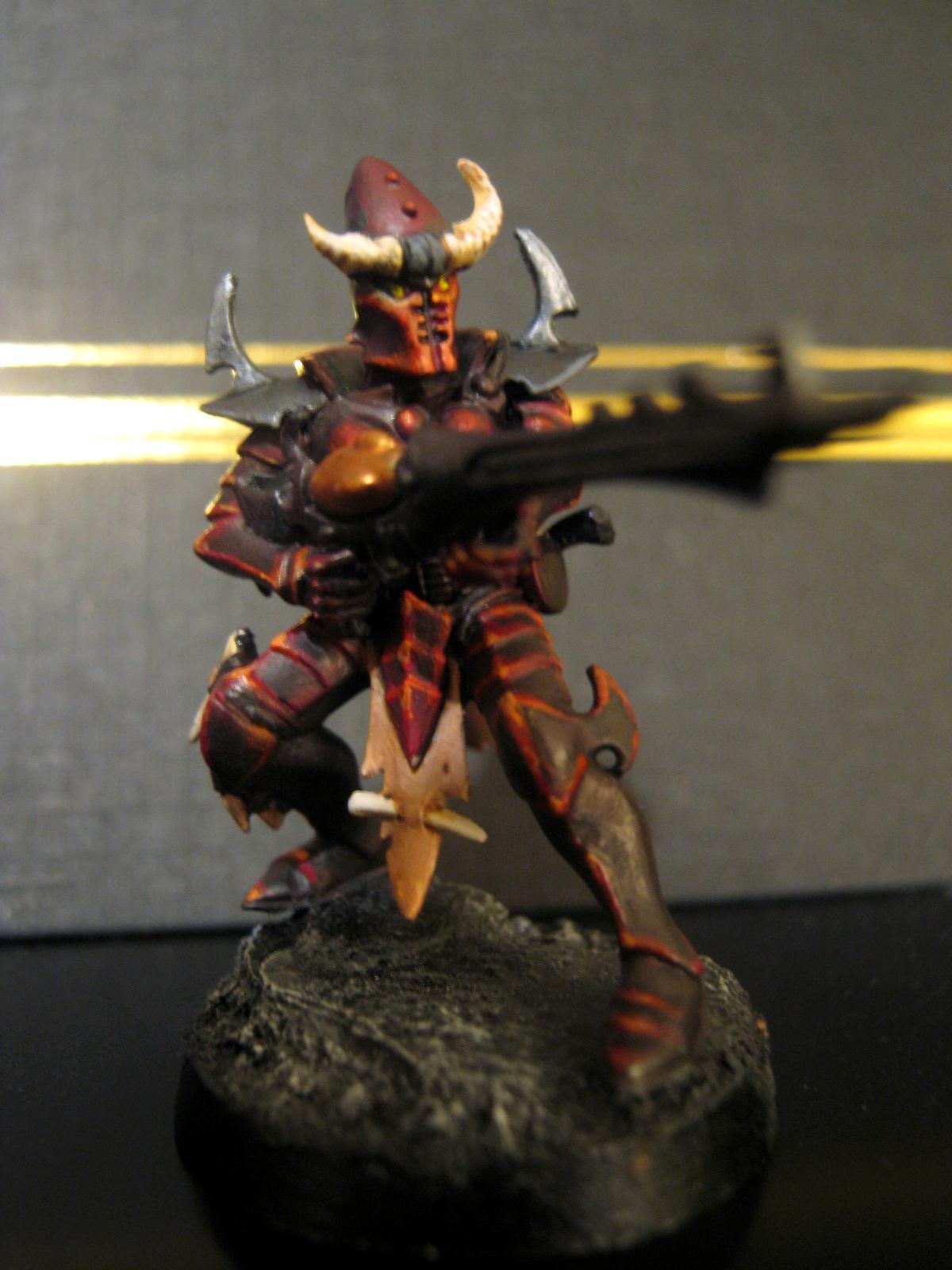 Dark, Eldar, Red, Kabalite Warrior Front