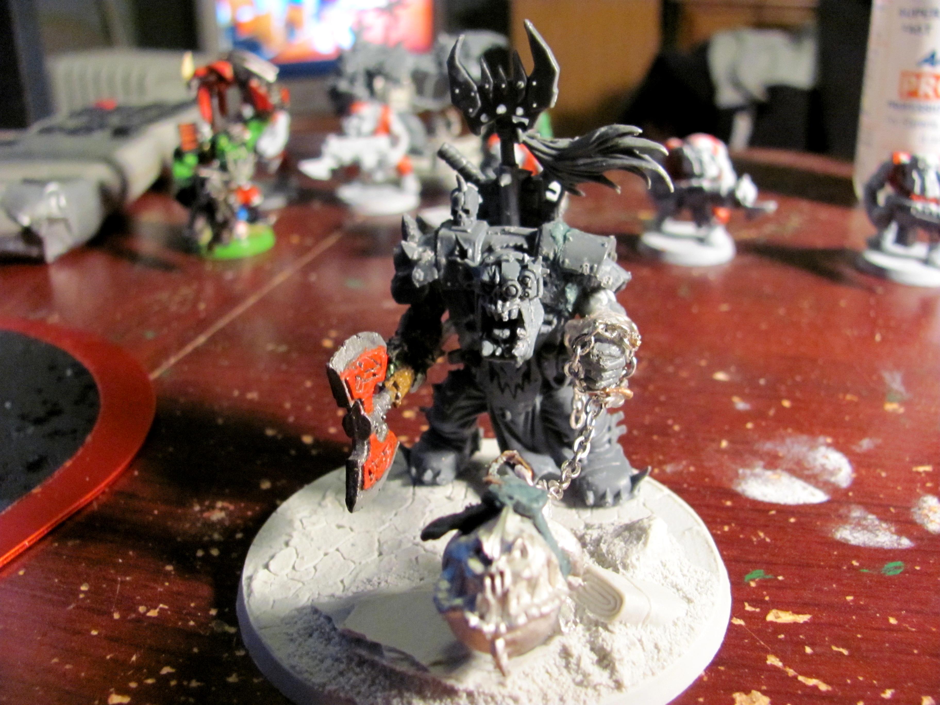 Ork Warboss With Attack Squig