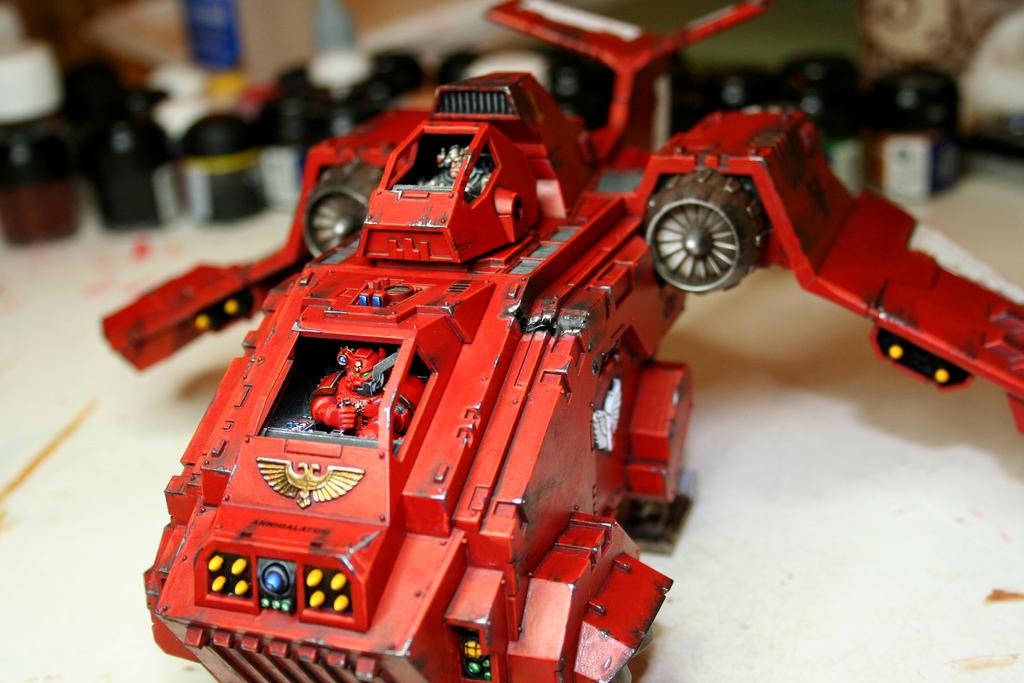 Blood Angels, Stormraven, Warhammer 40,000, Weathered