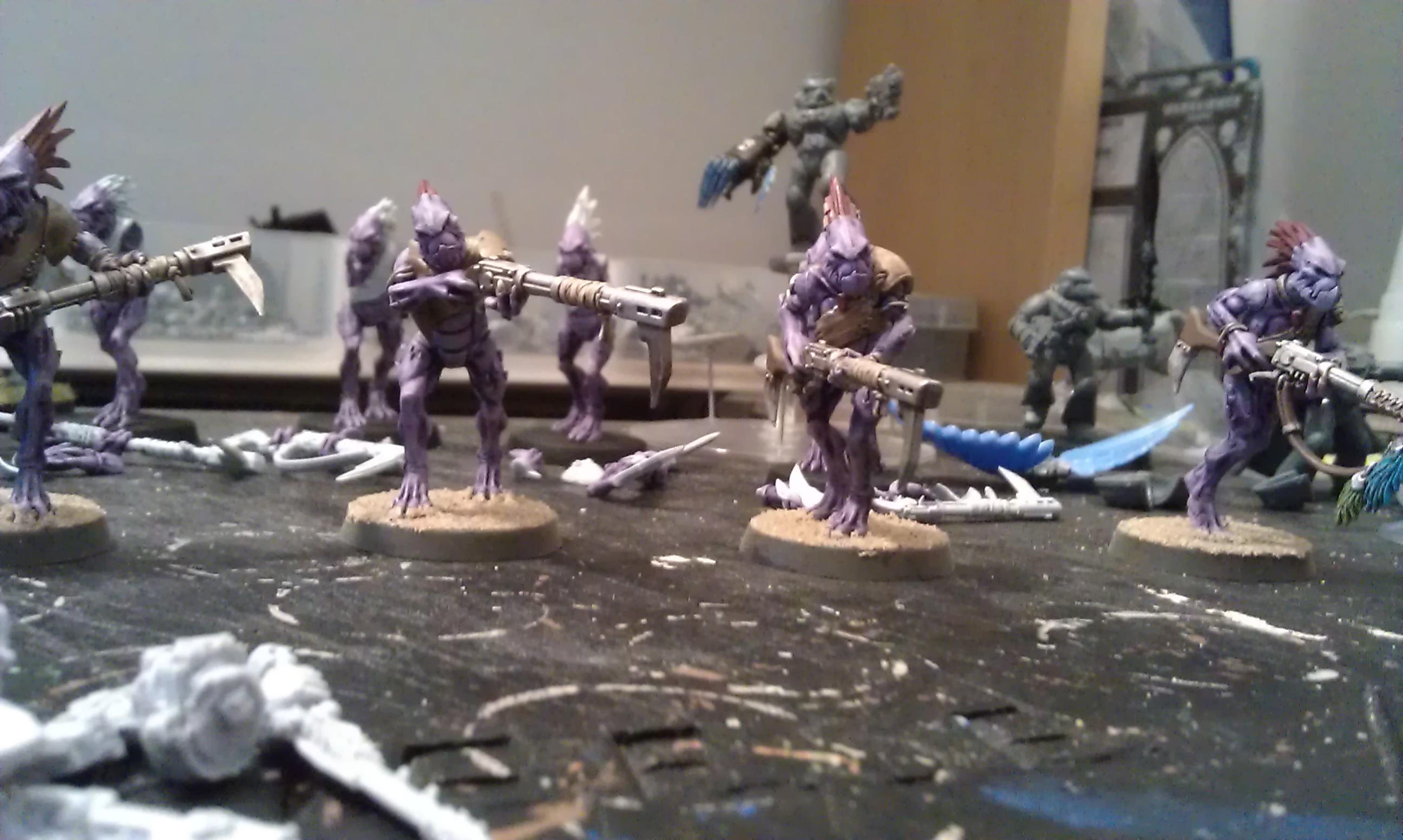 Fire Warriors, Gun Drones, Kroot, Stealth Suit, Tau