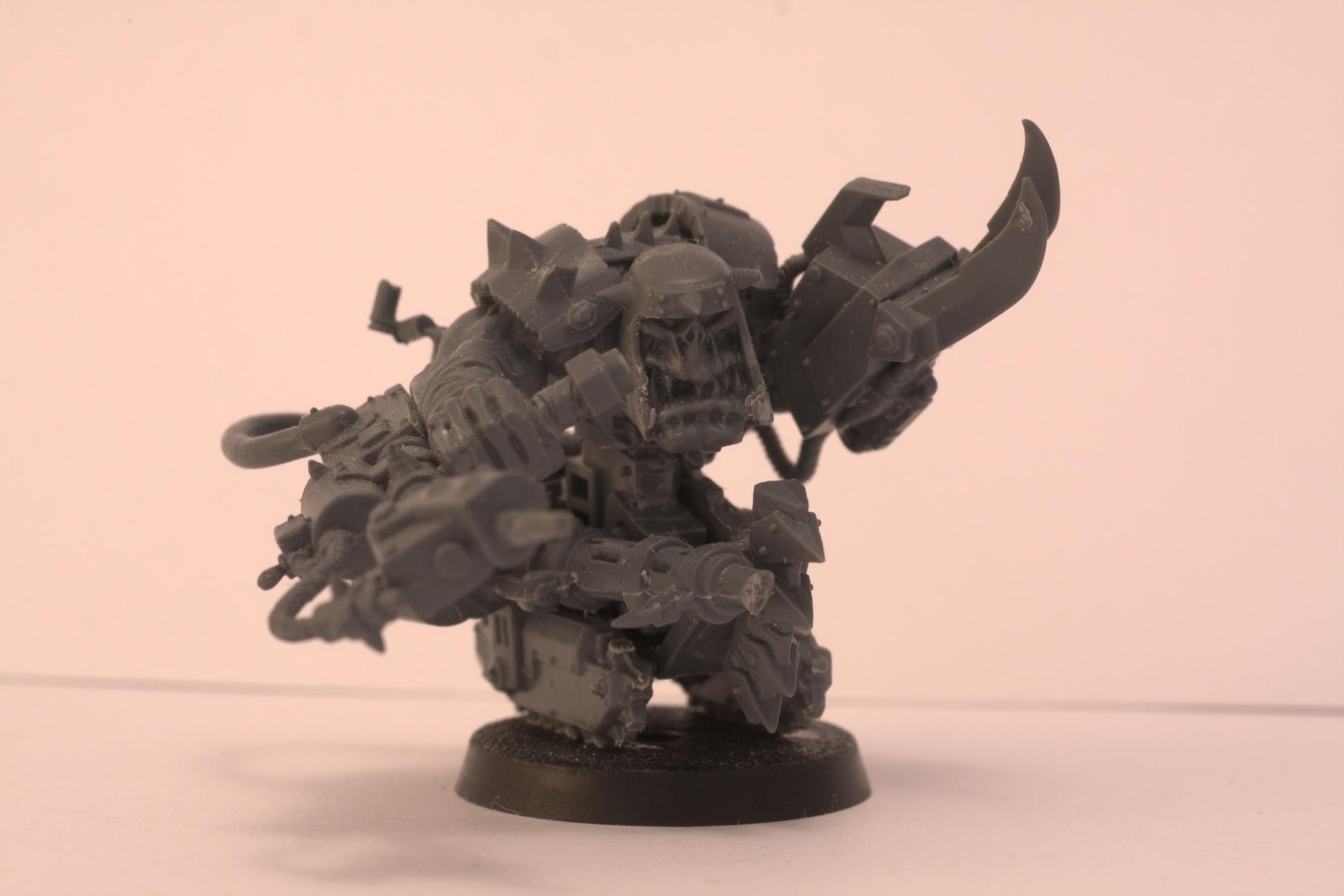 Conversion, Cyborg Body, Nob, Orks, Power Klaw, Scratch Build, Warhammer 40,000