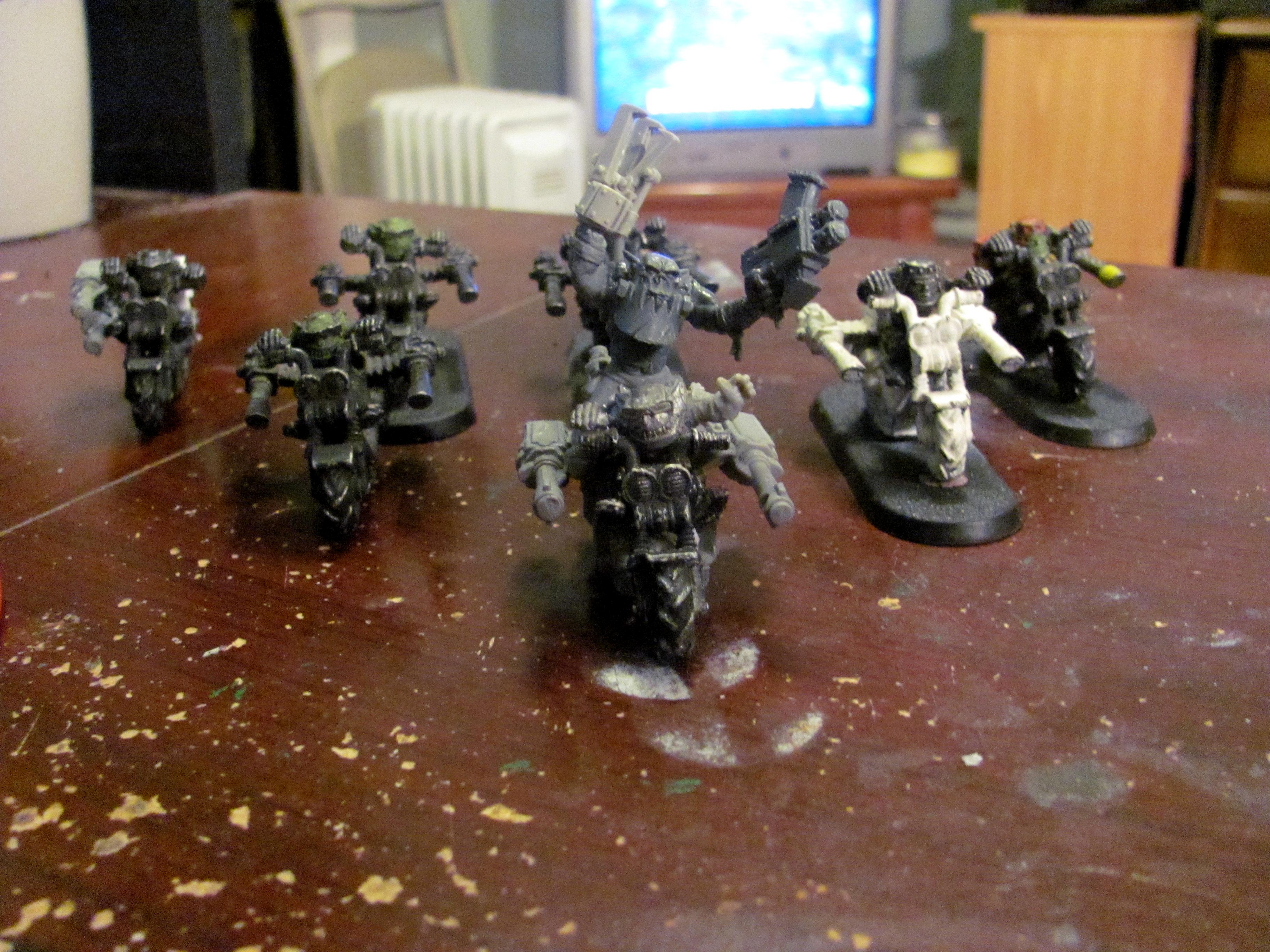 Ork Warbikes, warbikers w/nob