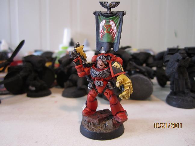 Banner, Blood Angels, Captain, Sergeant, Space Marines