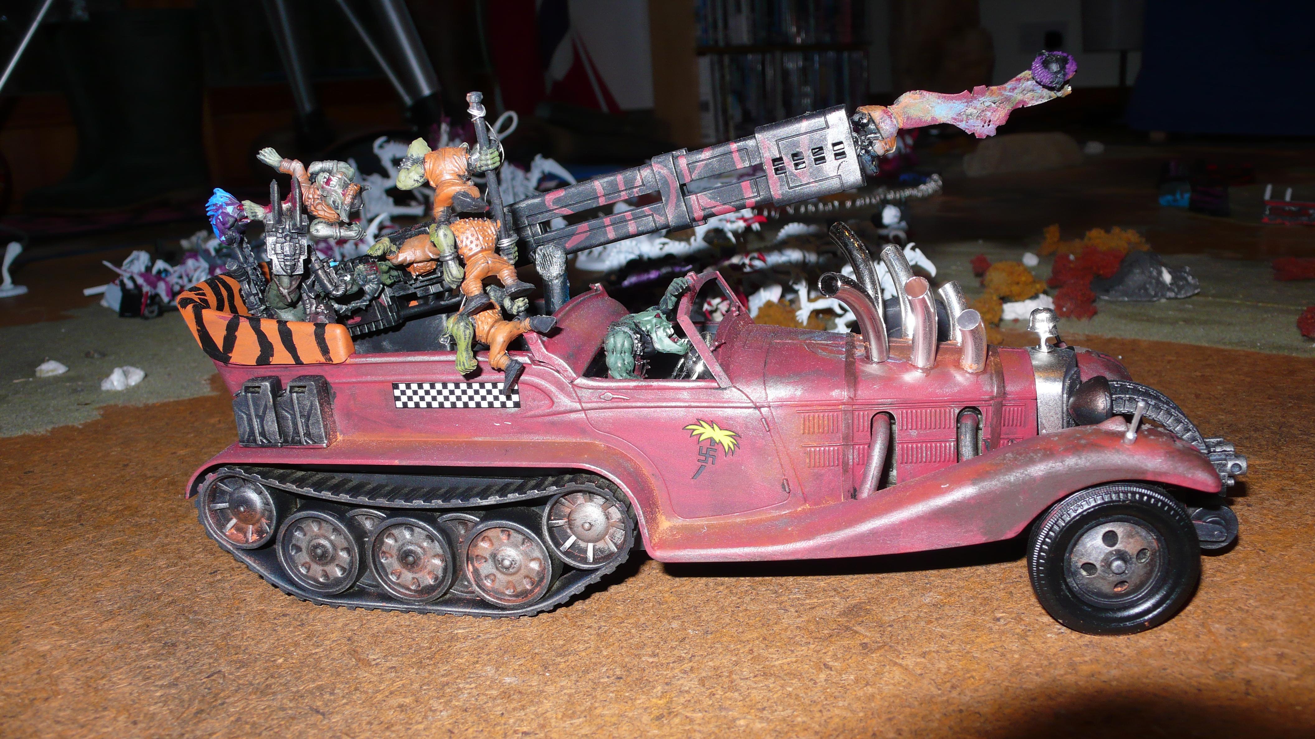 Grots, Nob, Orks, Tank, Trukk