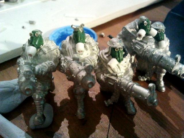 Gas Mask, Imperial Guard Ogryn, Ogryn Conversion, Ogryn Conversions, Ogryn Squad, Ogryns, Sluggers, Trollkin, Trollkin Sluggers