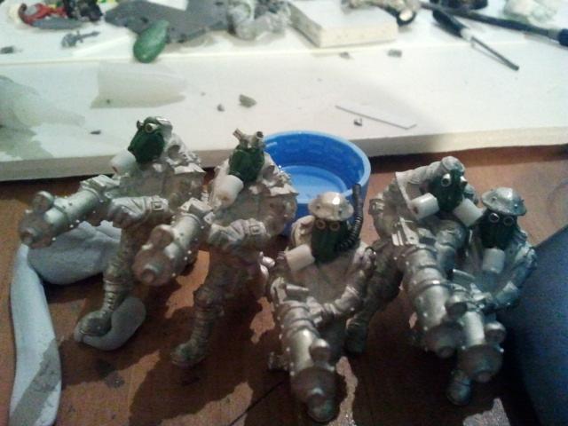 Gas Mask, Imperial Guard Ogryn, Ogryn Conversion, Ogryn Conversions, Ogryn Squad, Ogryns, Sluggers, Trollkin, Trollkin Sluggers