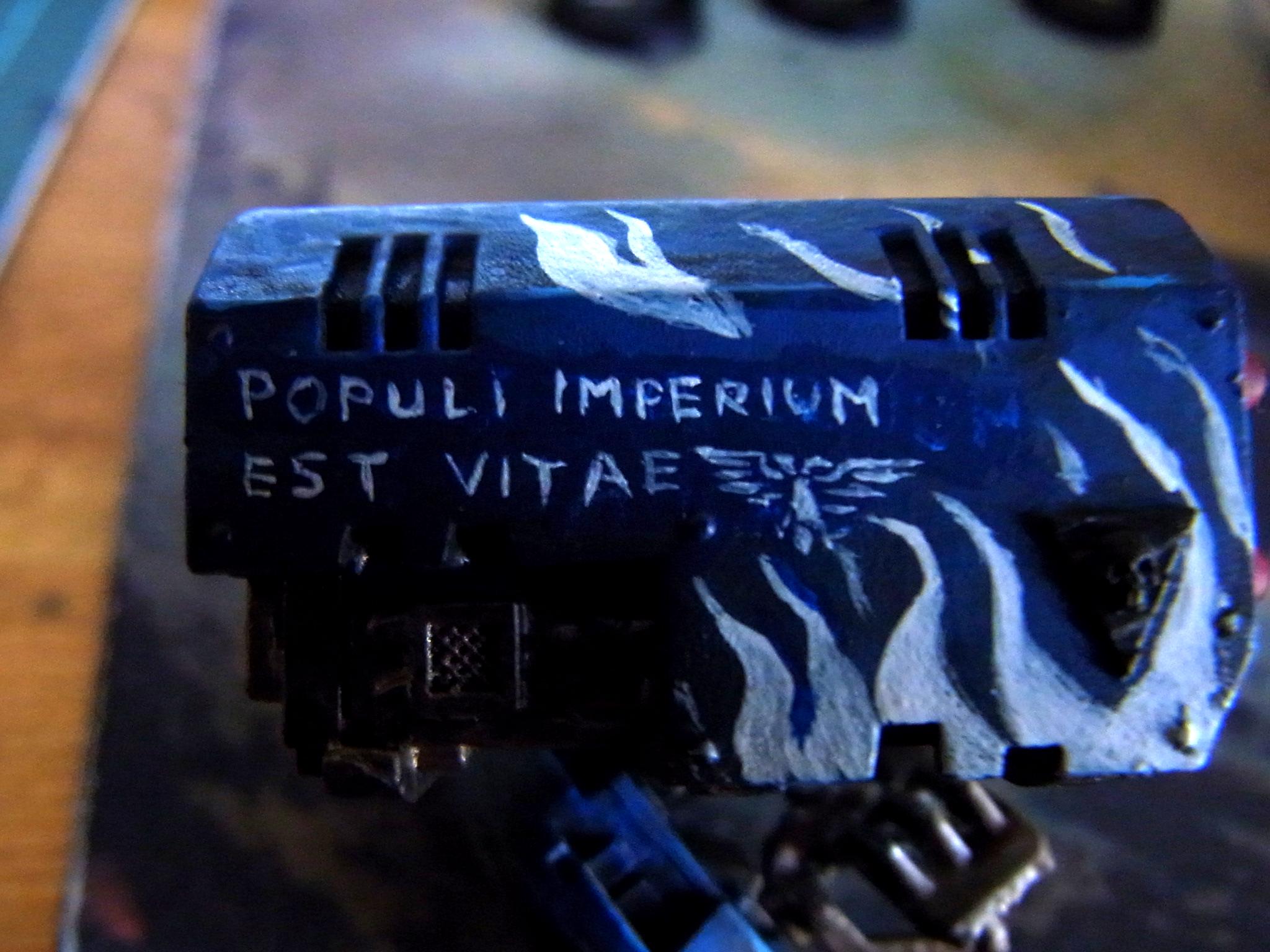 Lettering, Space Marines, Warhammer 40,000, Whirlwind, Work In Progress