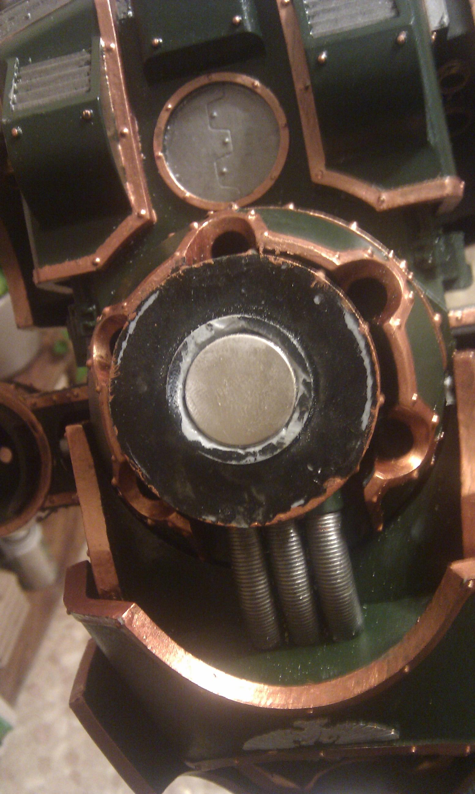 A couple of rare earth magnets for the torso/legs