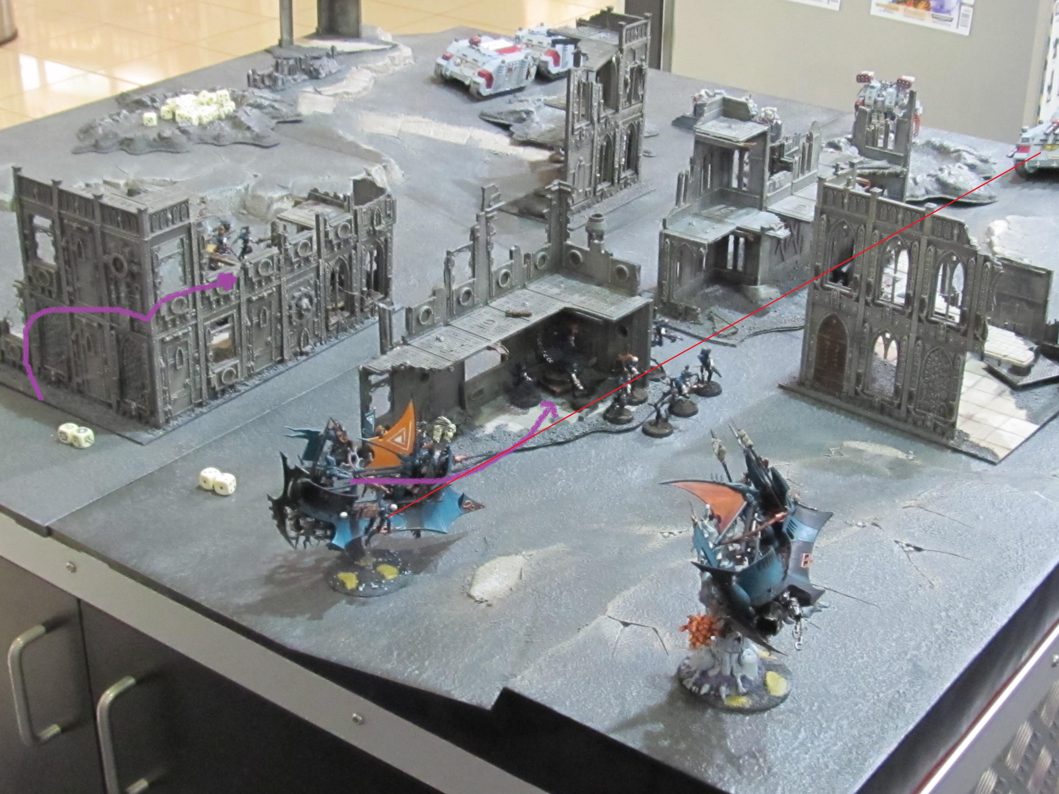 End of 1st turn DE side