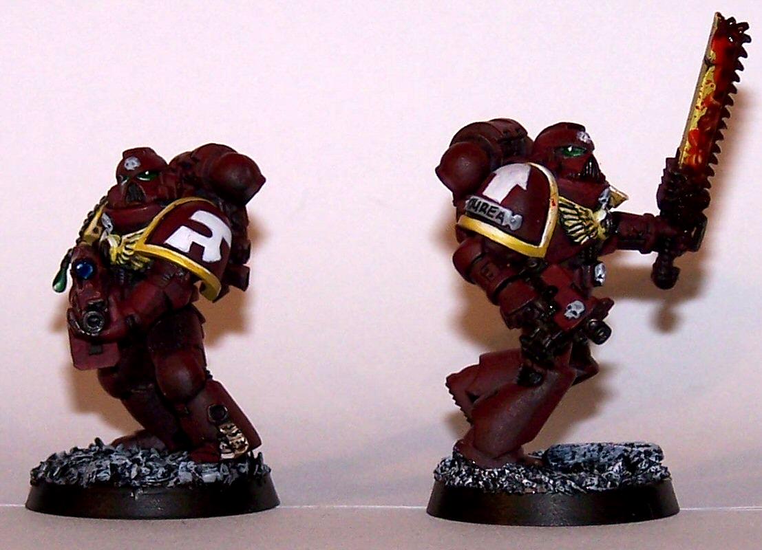 Emperor's Wings, Missile Launcher, Rubble Bases, Serg, Sergeant, Space Marines, Tactical Squad