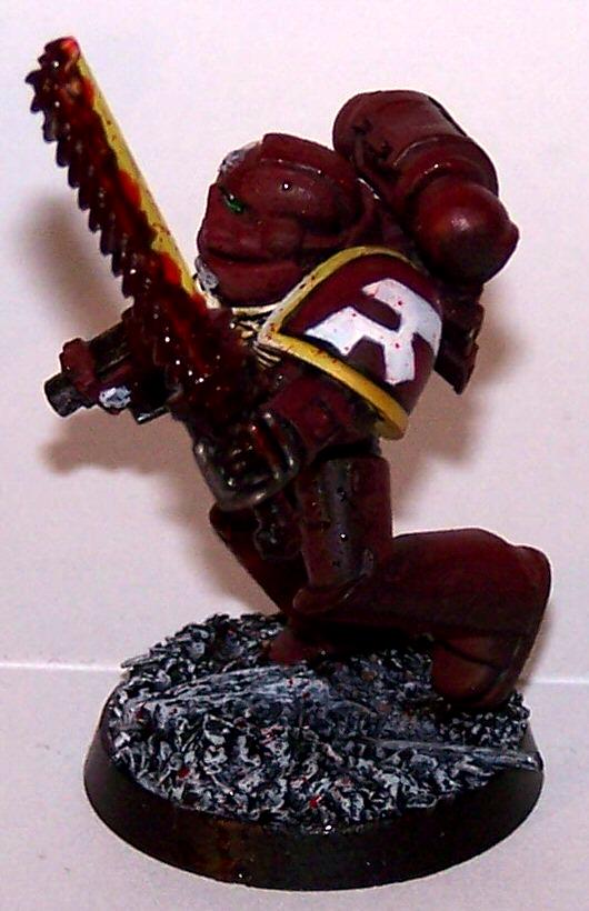 Emperor's Wings, Flamer, Missile Launcher, Rubble Bases, Serg, Sergeant, Space Marines, Tactical Squad