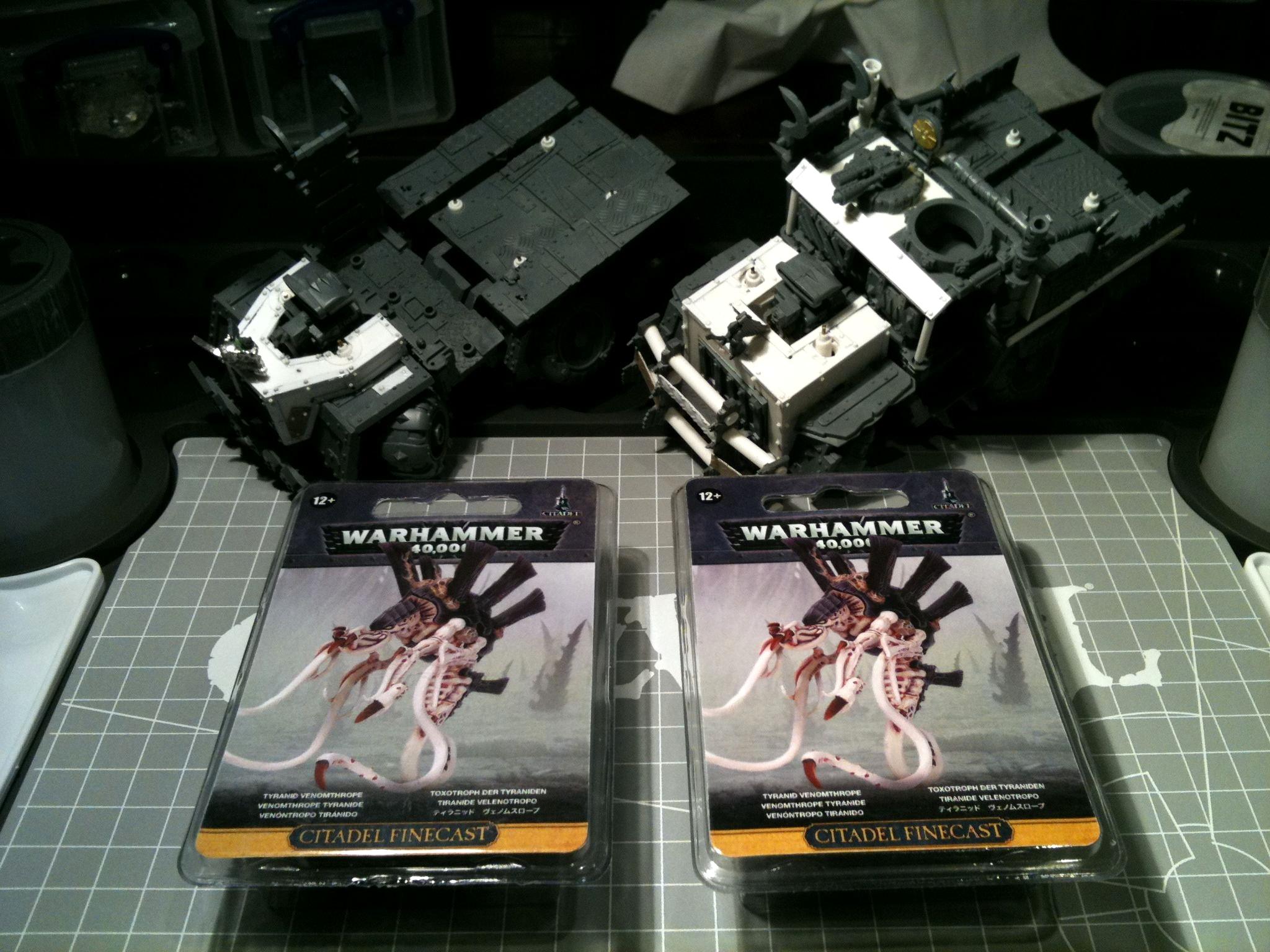 Da Dark Angelz, Finecast, Gms, Orks, Trukk, Venomthrope, Work In Progress