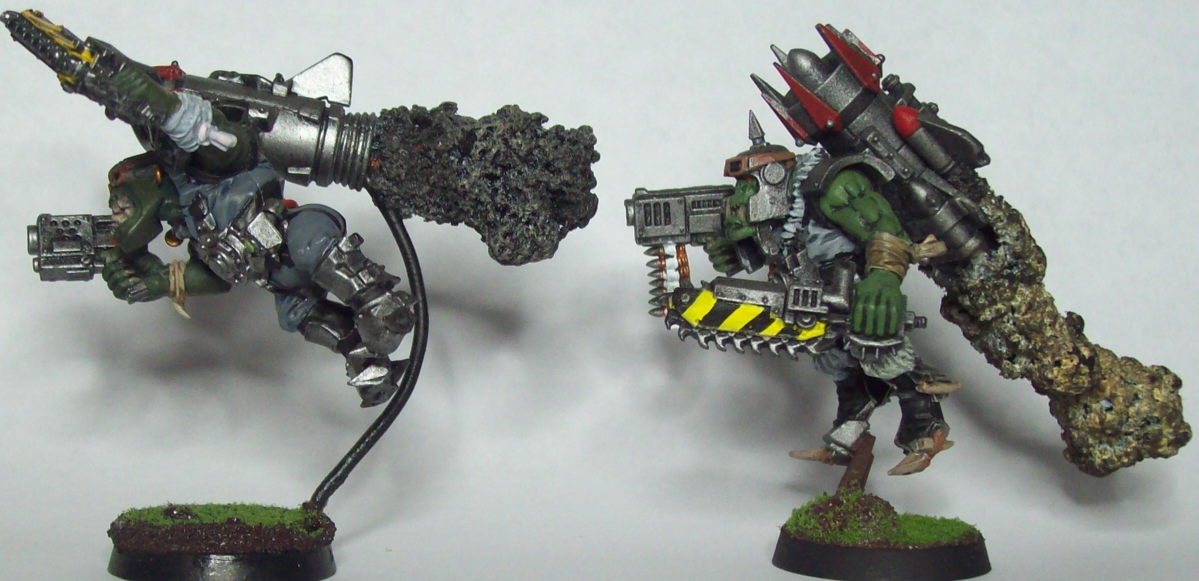 28mm, Flying, Orks, Orky, Painted, Smoke, Stormboyz, Warhammer 40,000