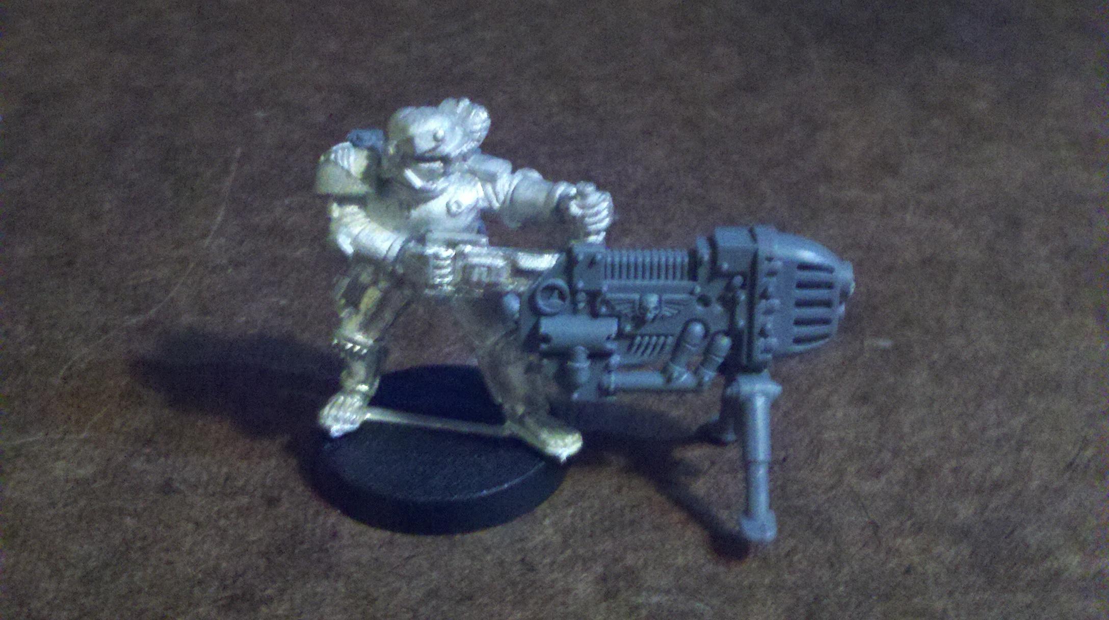 Adeptus Arbites, arbites trooper w/ plasma cannon front