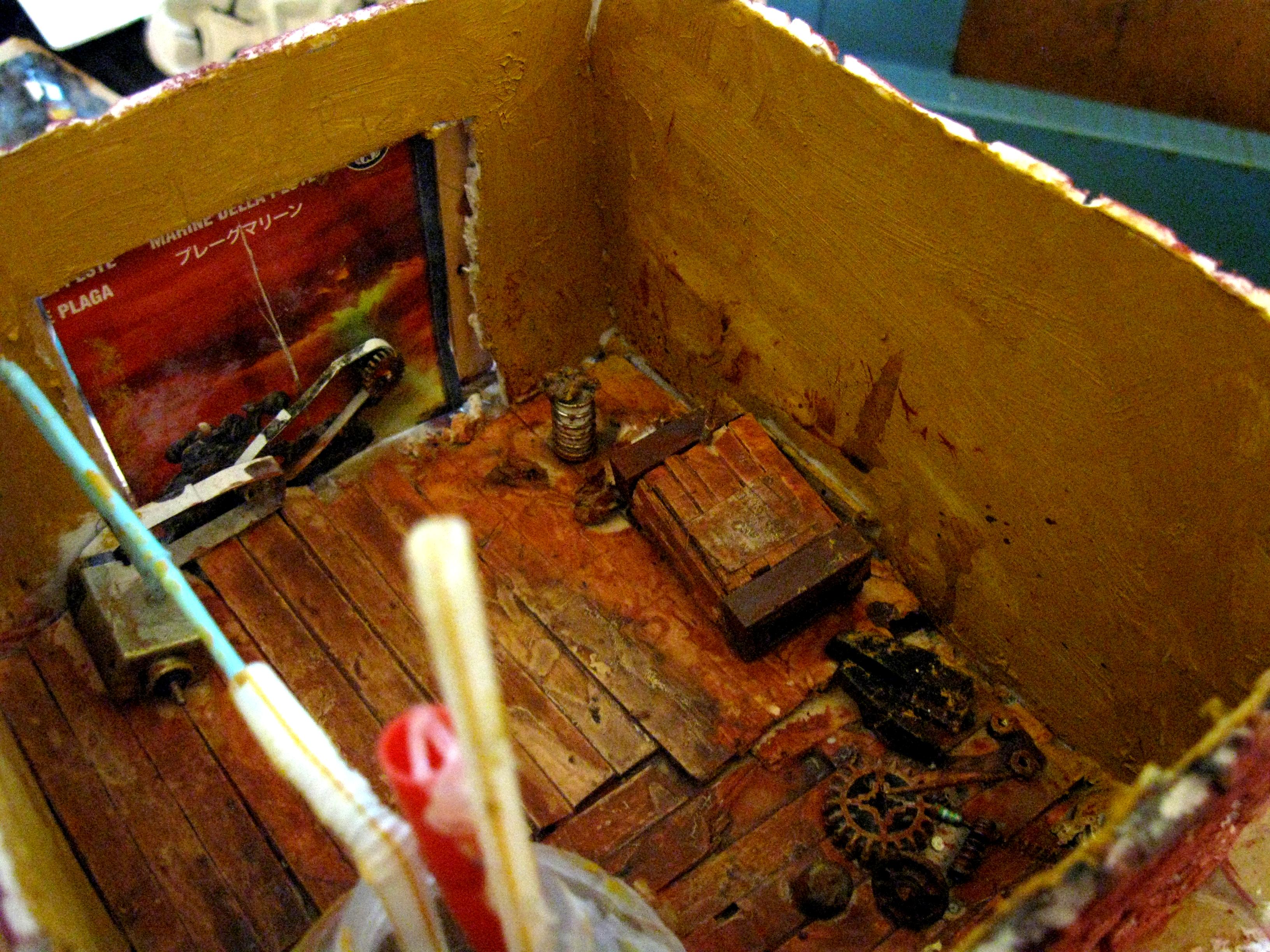 Steampunk, steampunk workshop wip (interior)
