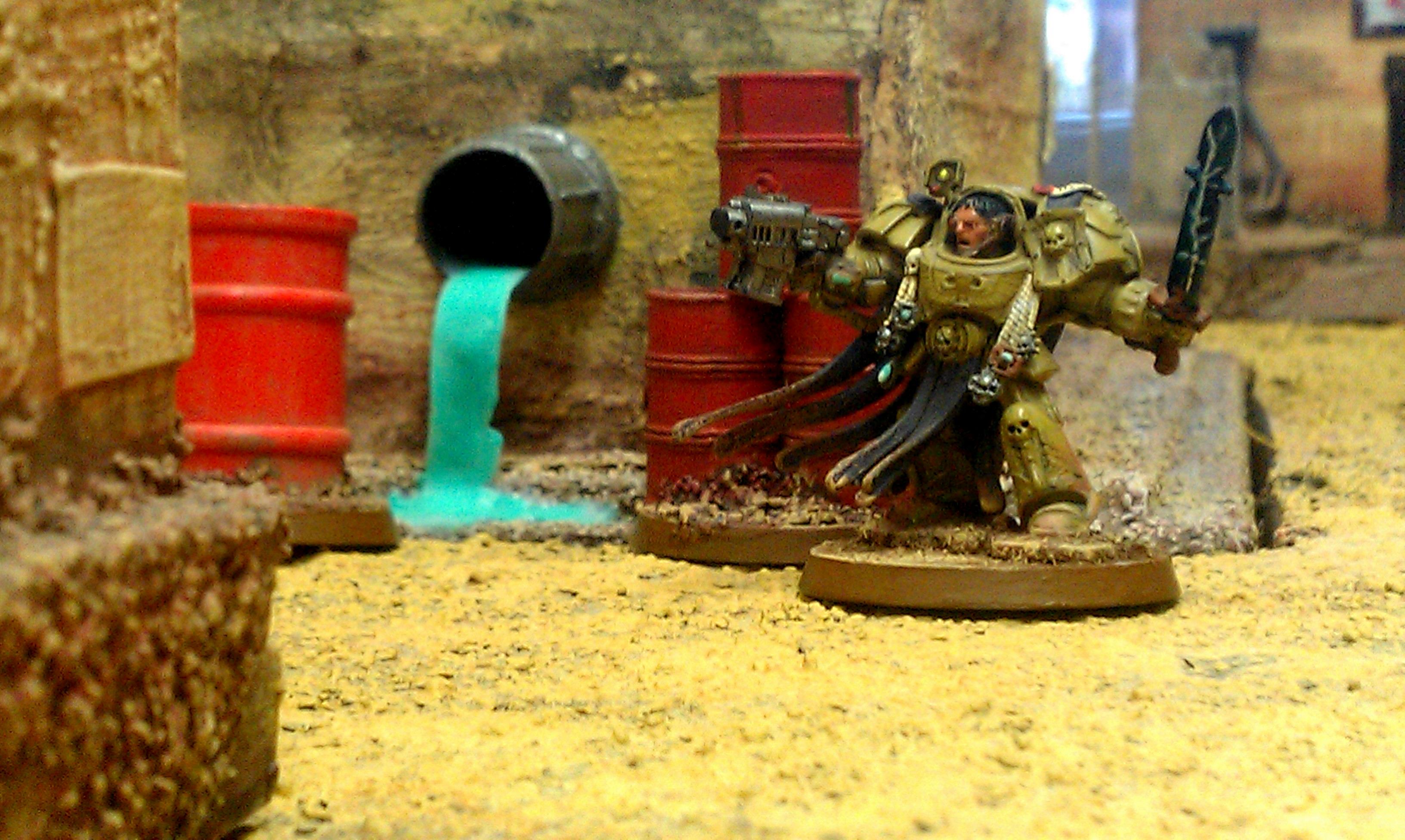 Cities Of Death, Custom, Desert, Space Hulk, Space Marines, Terminator Armor, Warhammer 40,000, Warhammer Fantasy