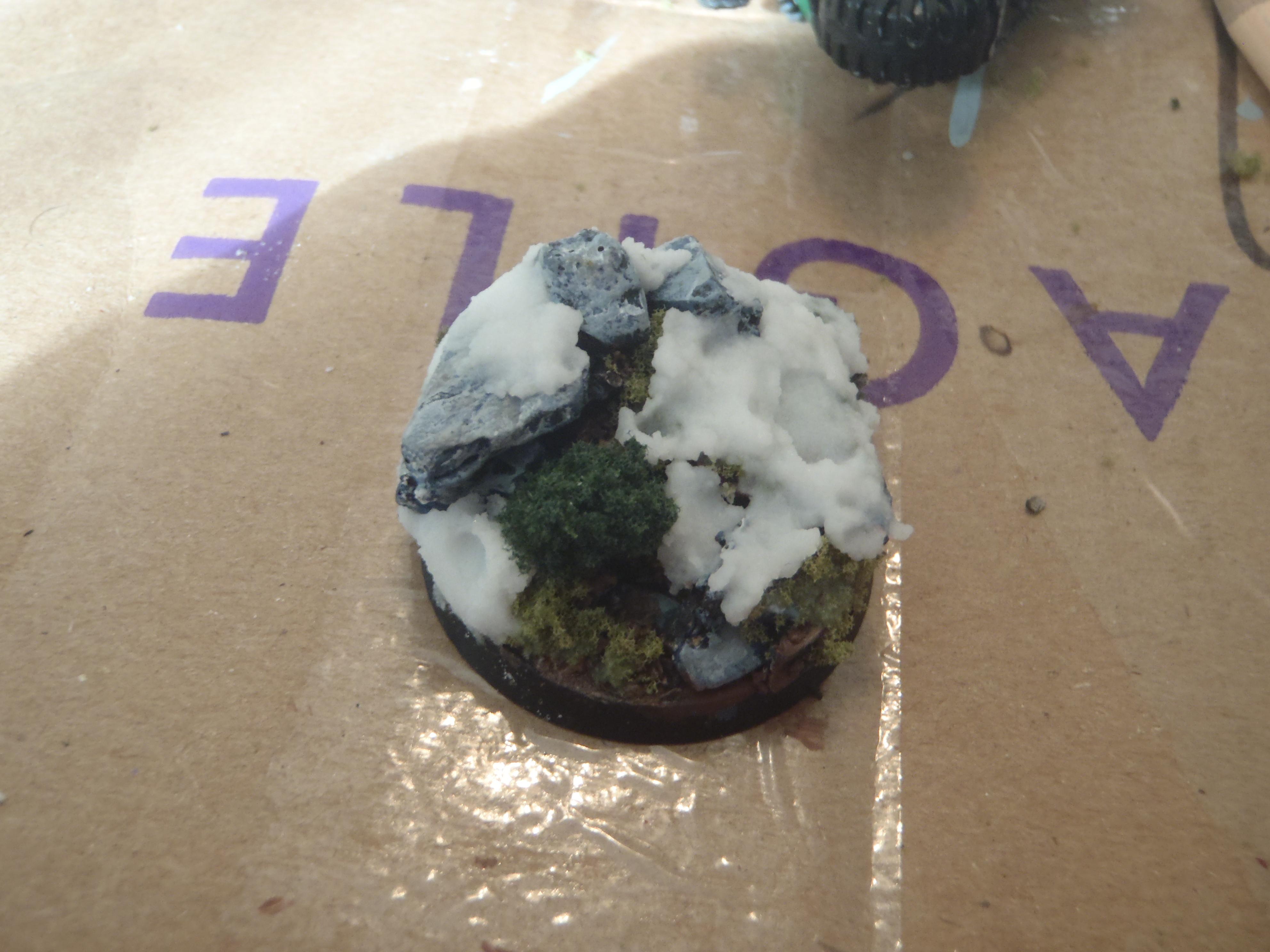 snow base (snows still drying)