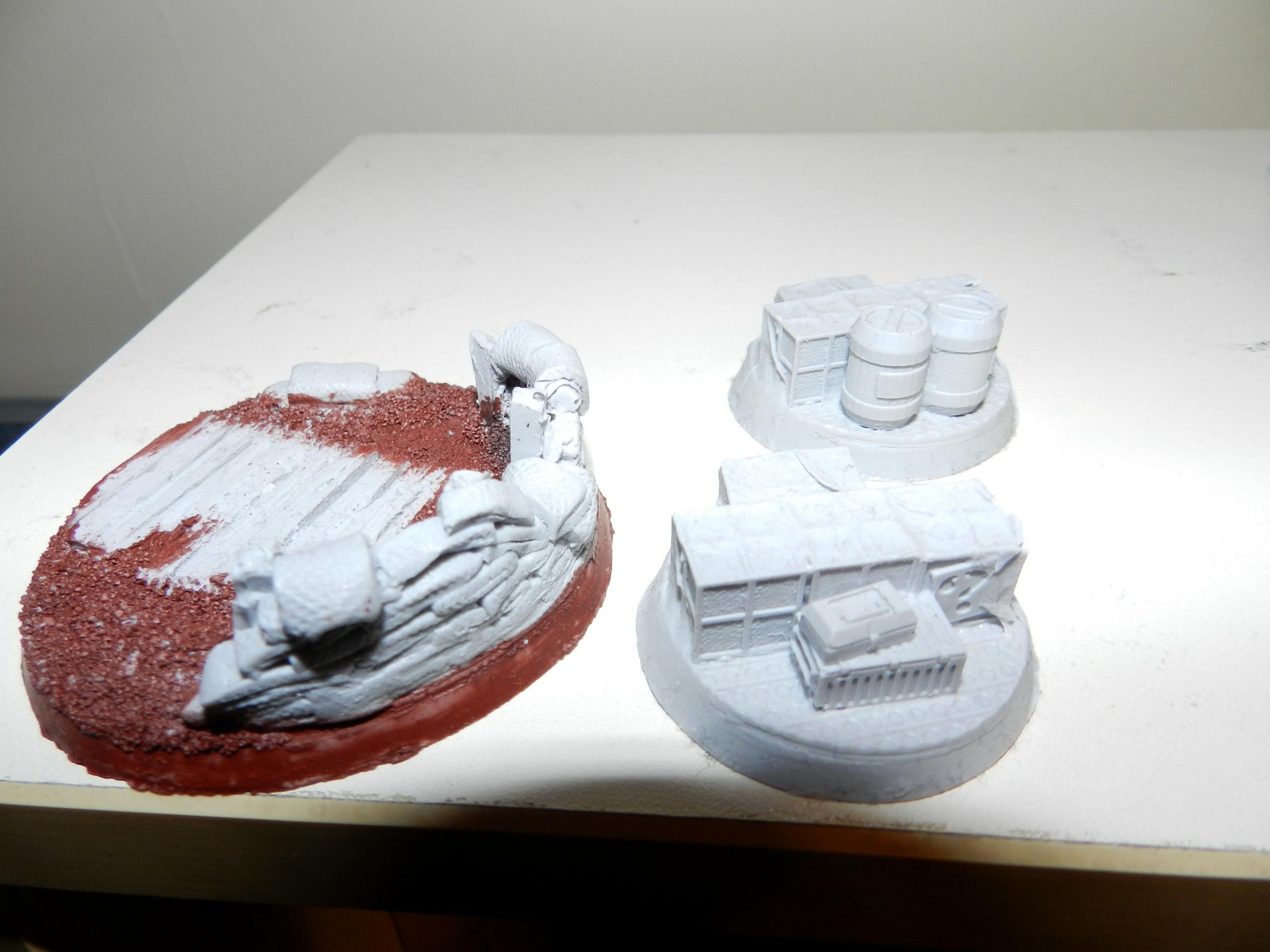 Death Korps of Krieg, Forge World, Imperial Guard, Mud, Muddy Basis, Objective Marker, Siege, Work In Progress