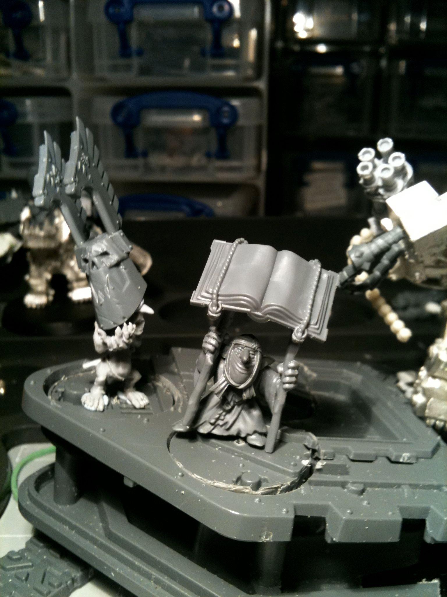 Da Dark Angelz, Mega-armour, Orks, Warboss, Work In Progress