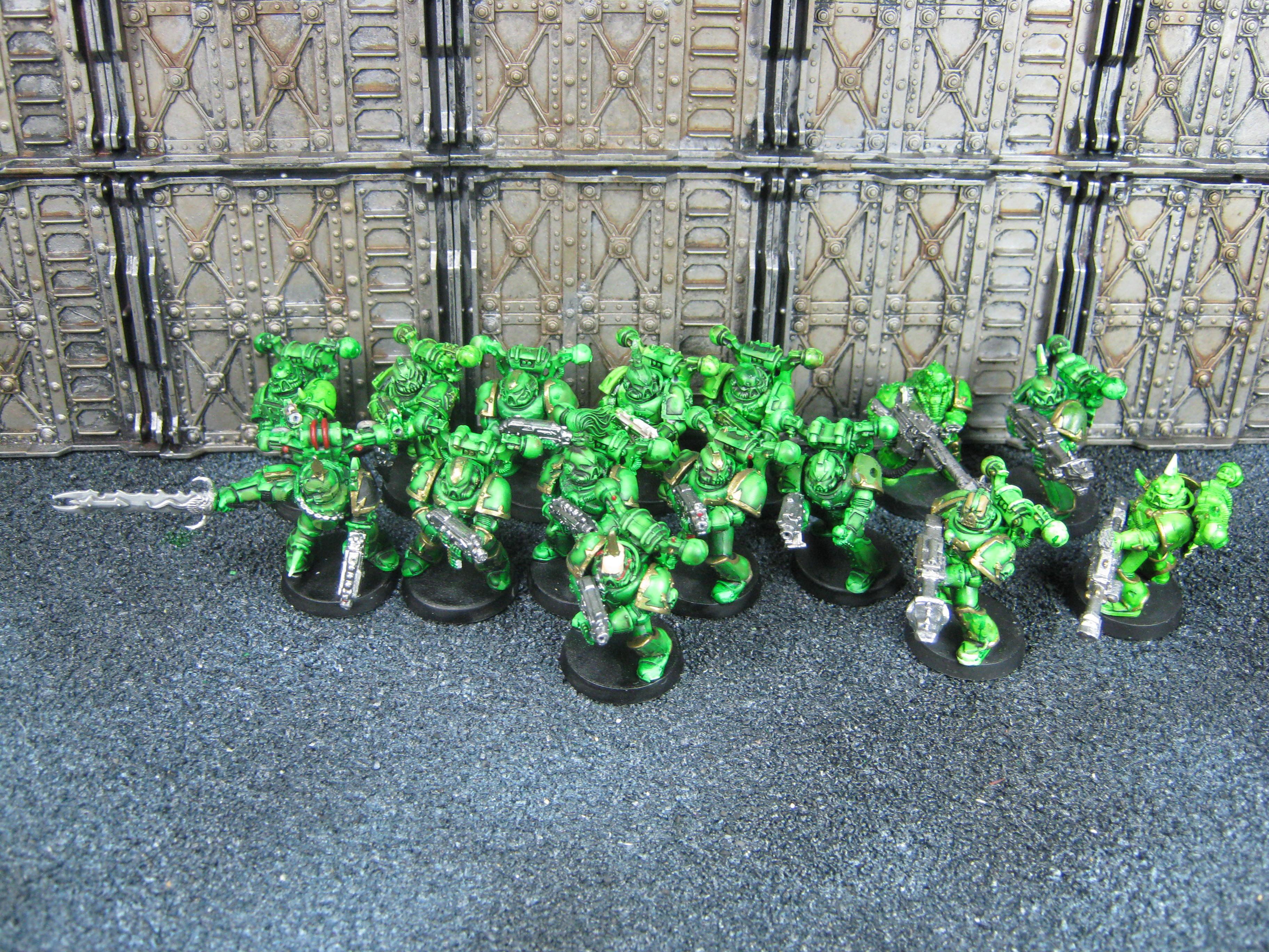 Chaos Space Marines, Conversion, Death Guard, Nurgle, Plague Marines, Warhammer 40,000
