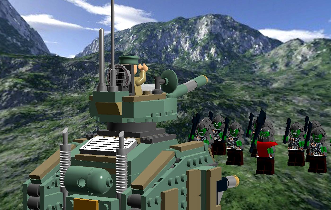 Astra Militarum, Imperial Guard, Lego, Leman Russ