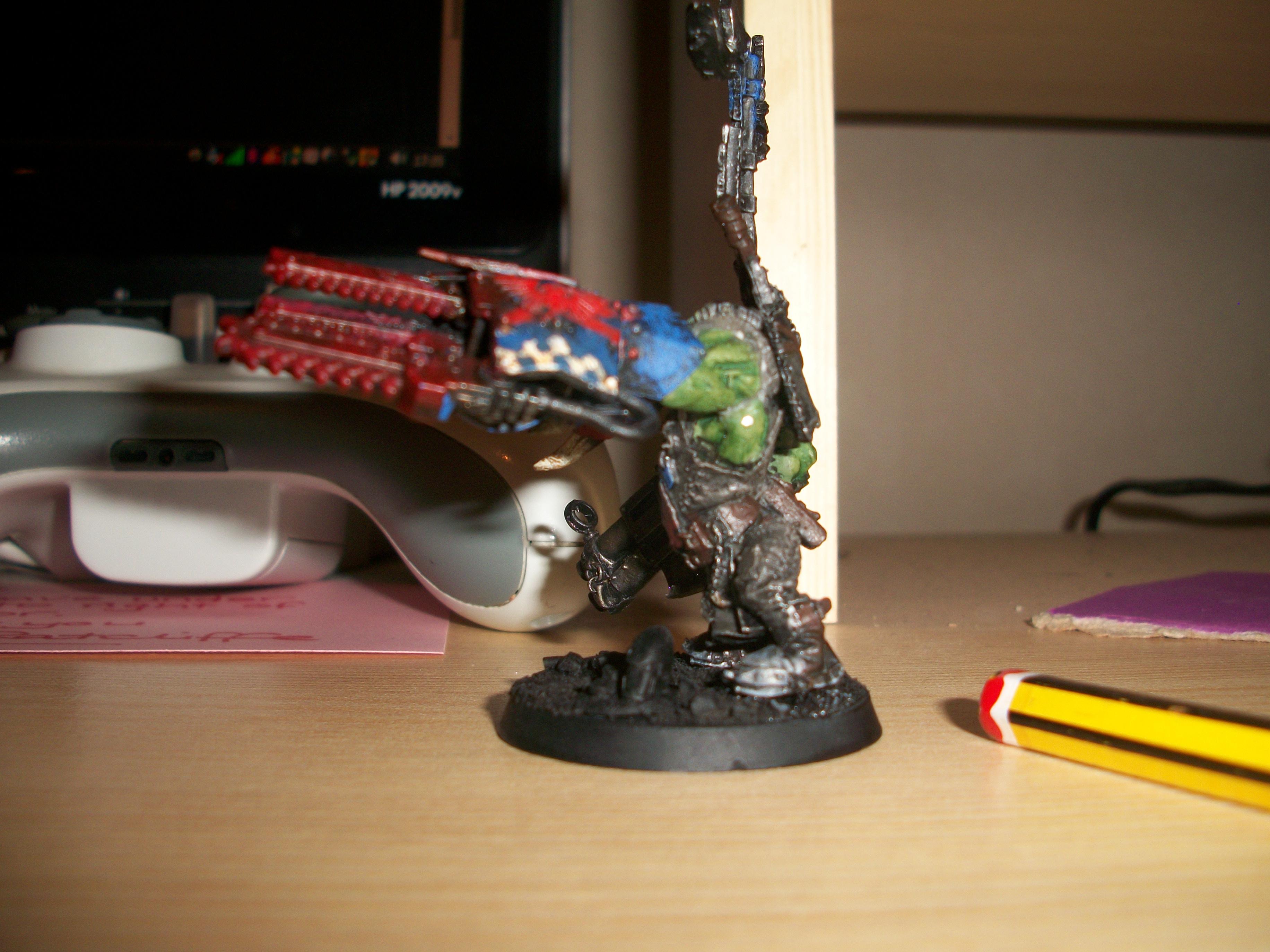 Drybrushing. Conversion, Warboss, Warhammer 40,000