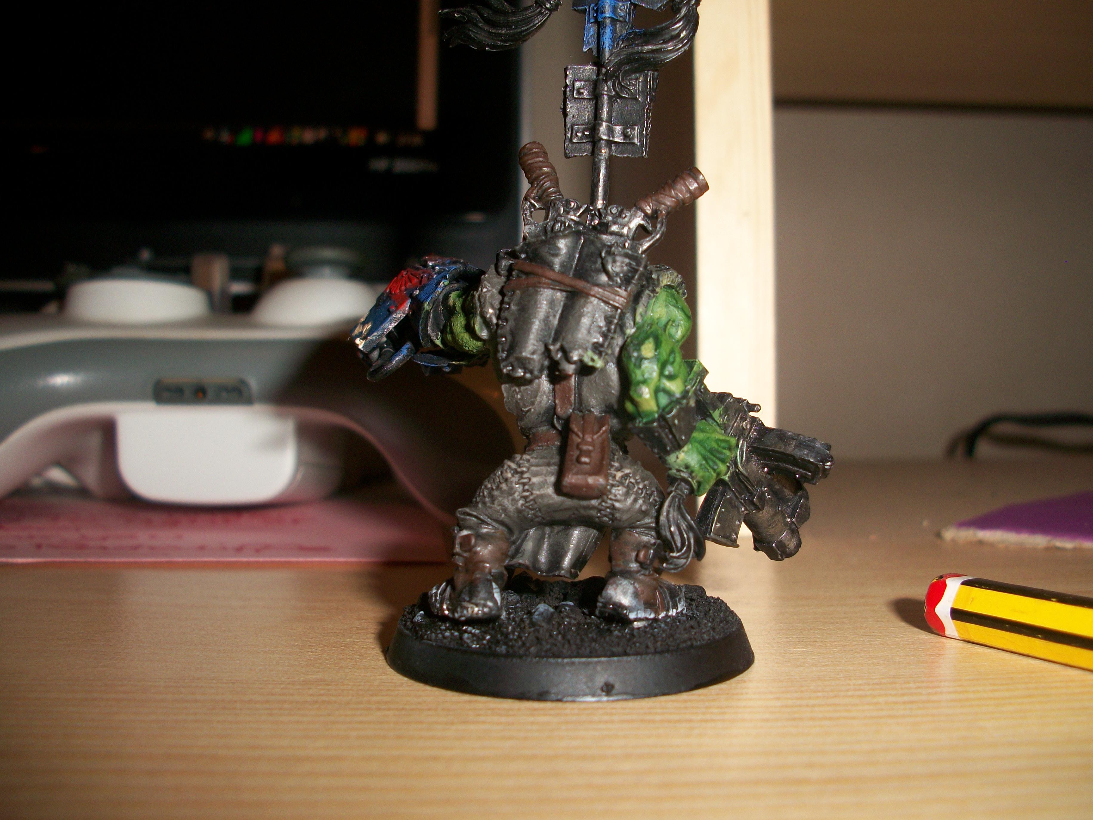 Drybrushing. Conversion, Warboss, Warhammer 40,000