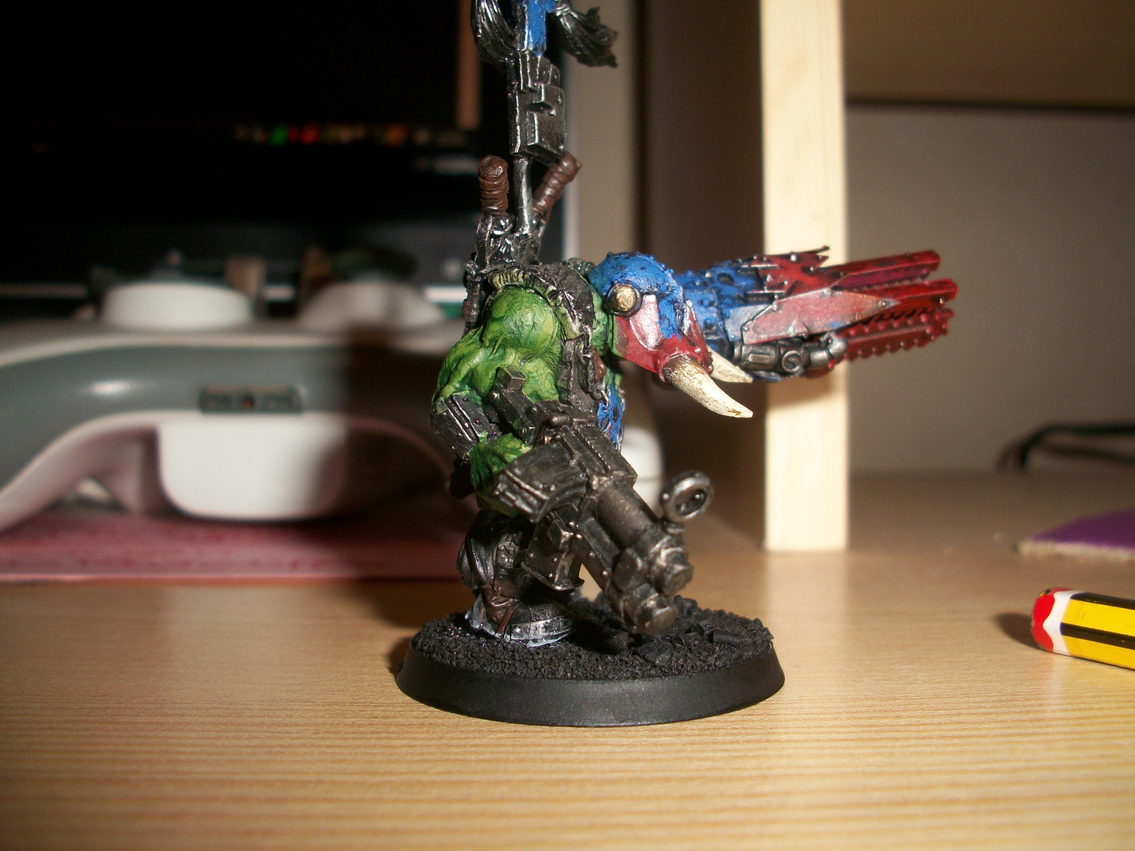Drybrushing. Conversion, Warboss, Warhammer 40,000
