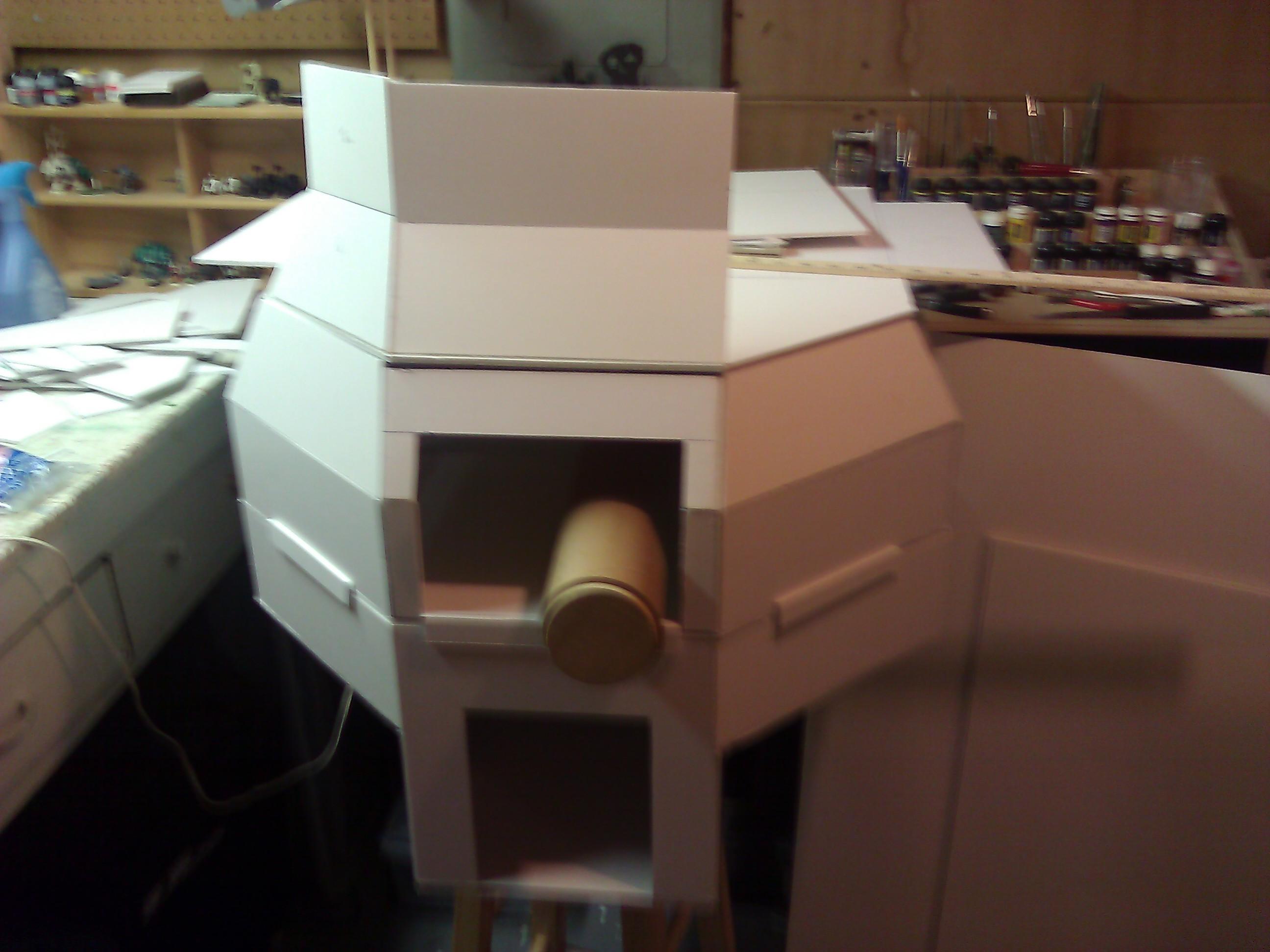 Semi Front View: forgot to cut the chest weapon openings
