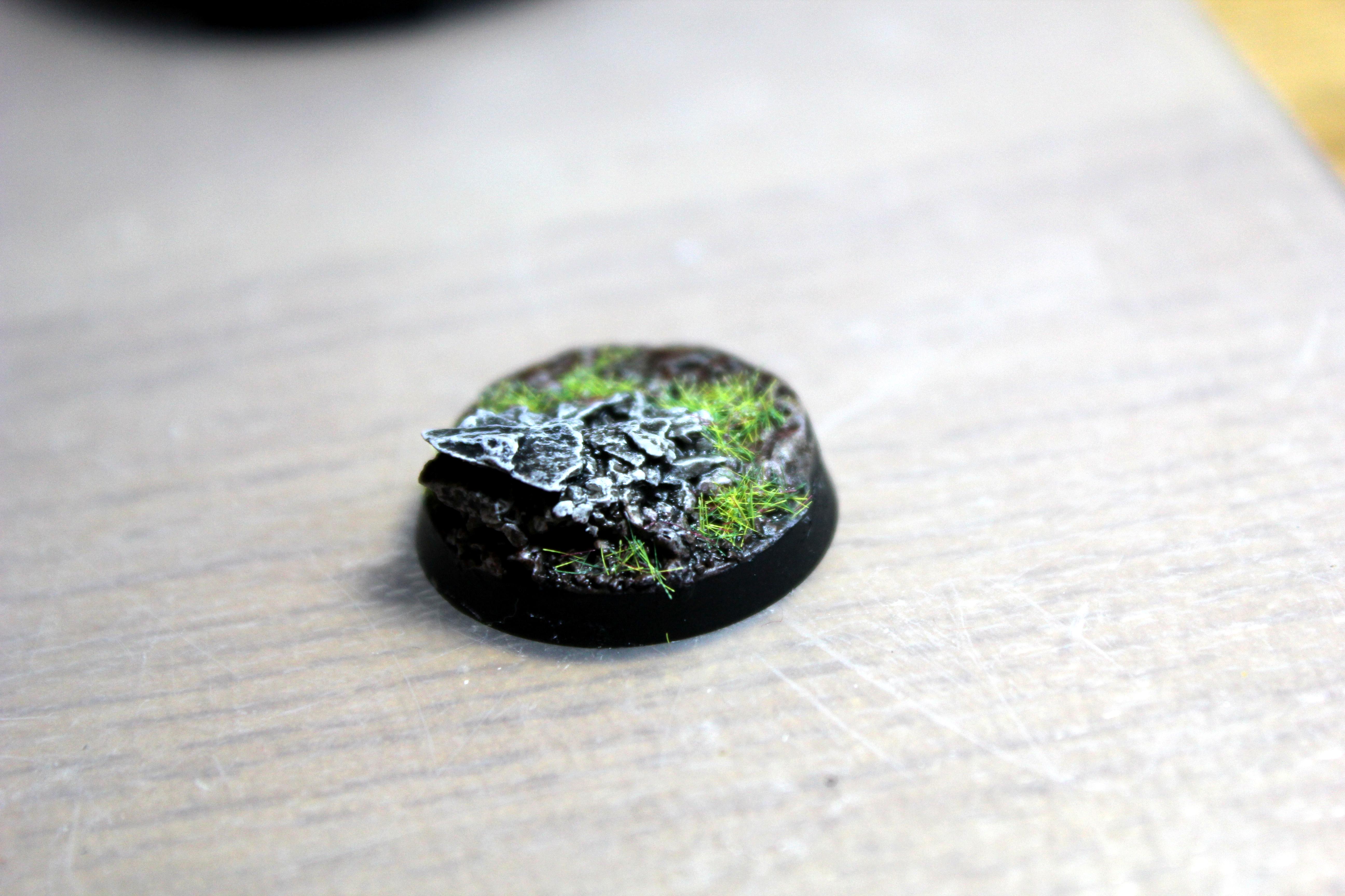 Base, Grass, Iron Hands, Outcrop, Rock, Space Marines, Warhammer 40,000, Work In Progress