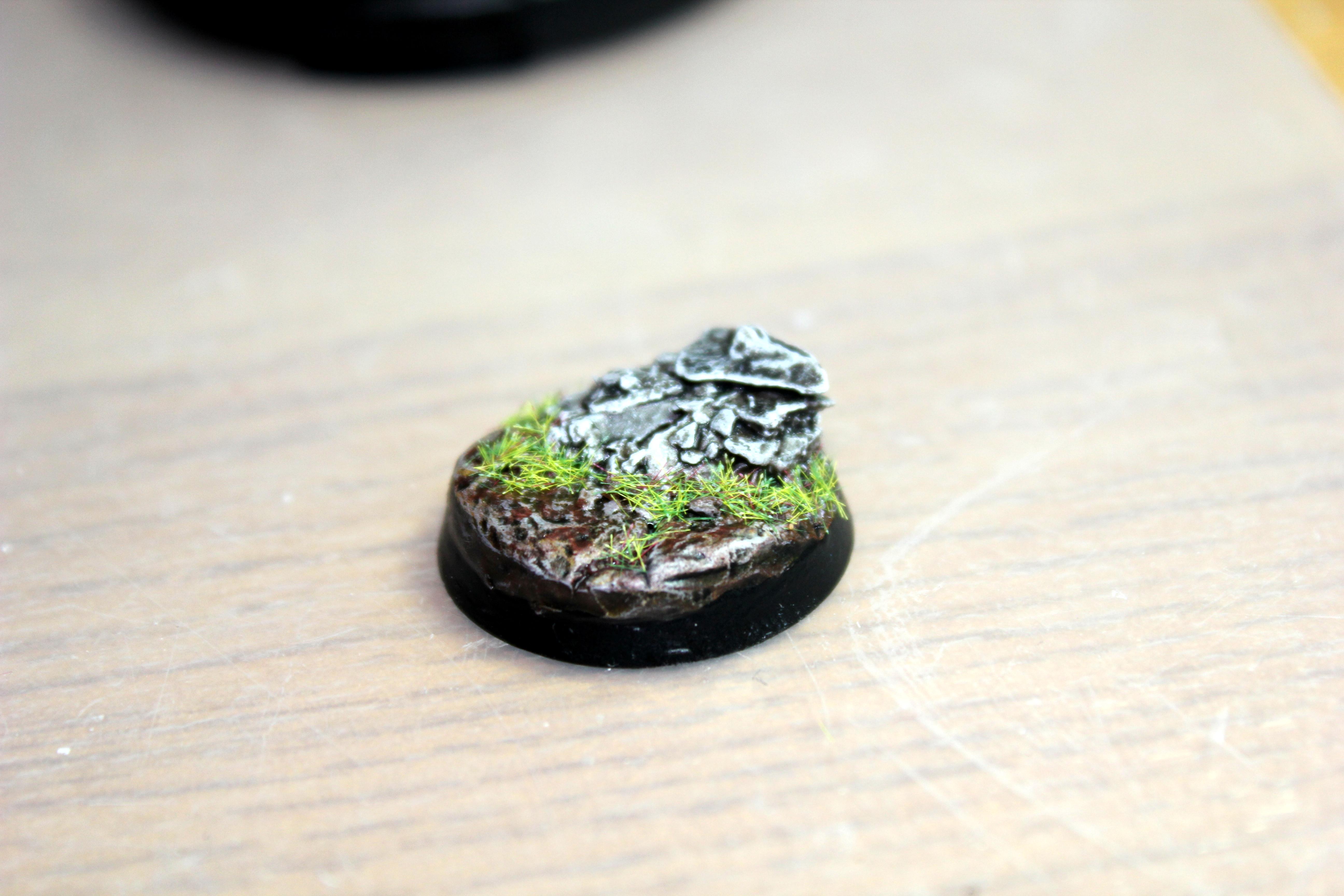 Base, Grass, Iron Hands, Outcrop, Rock, Space Marines, Warhammer 40,000, Work In Progress