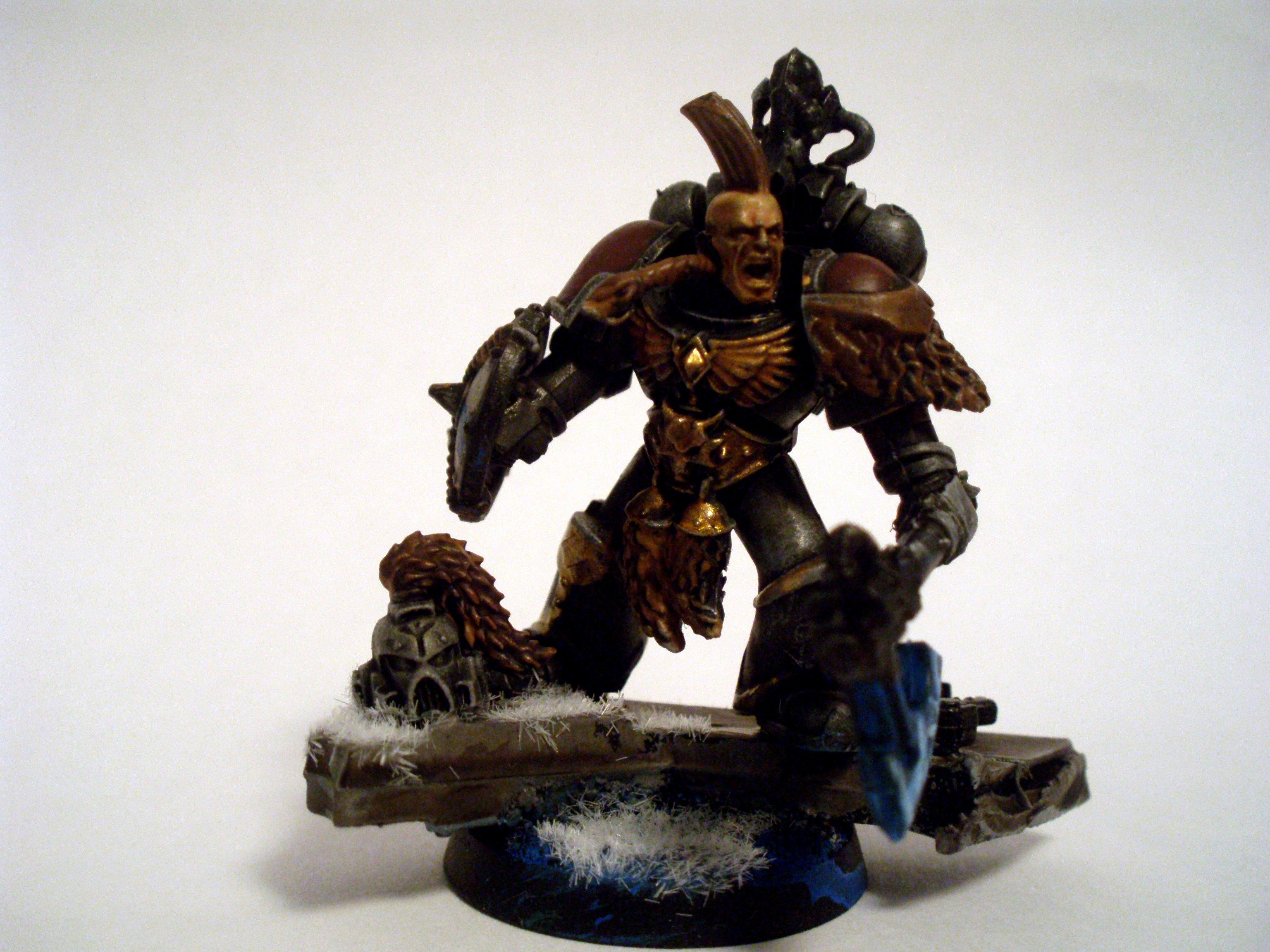 Frost Axe, Helmet, Lone Wolf, Space Marines, Space Wolves