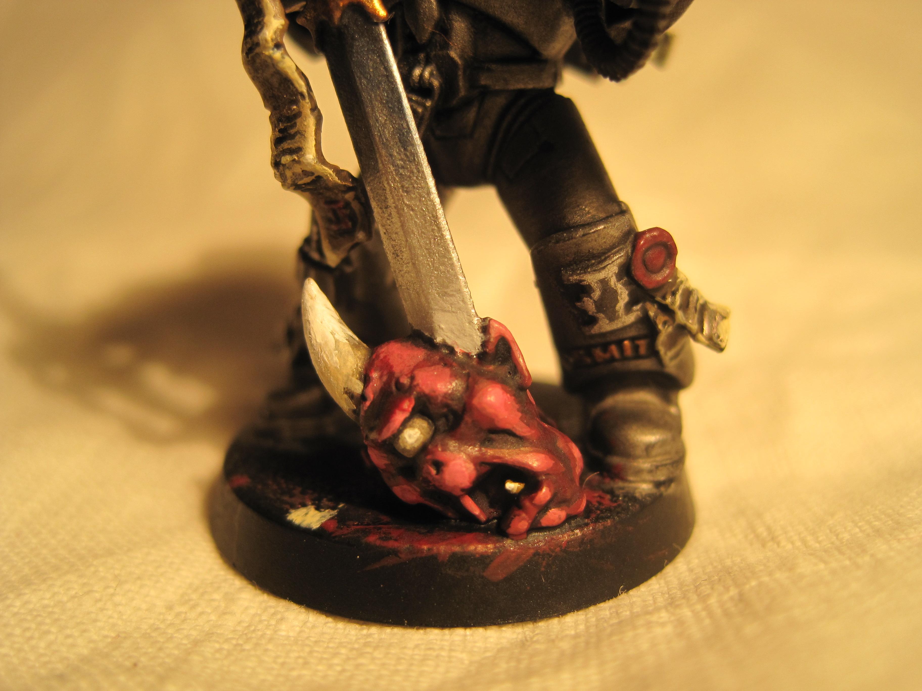 Deamon-head close up