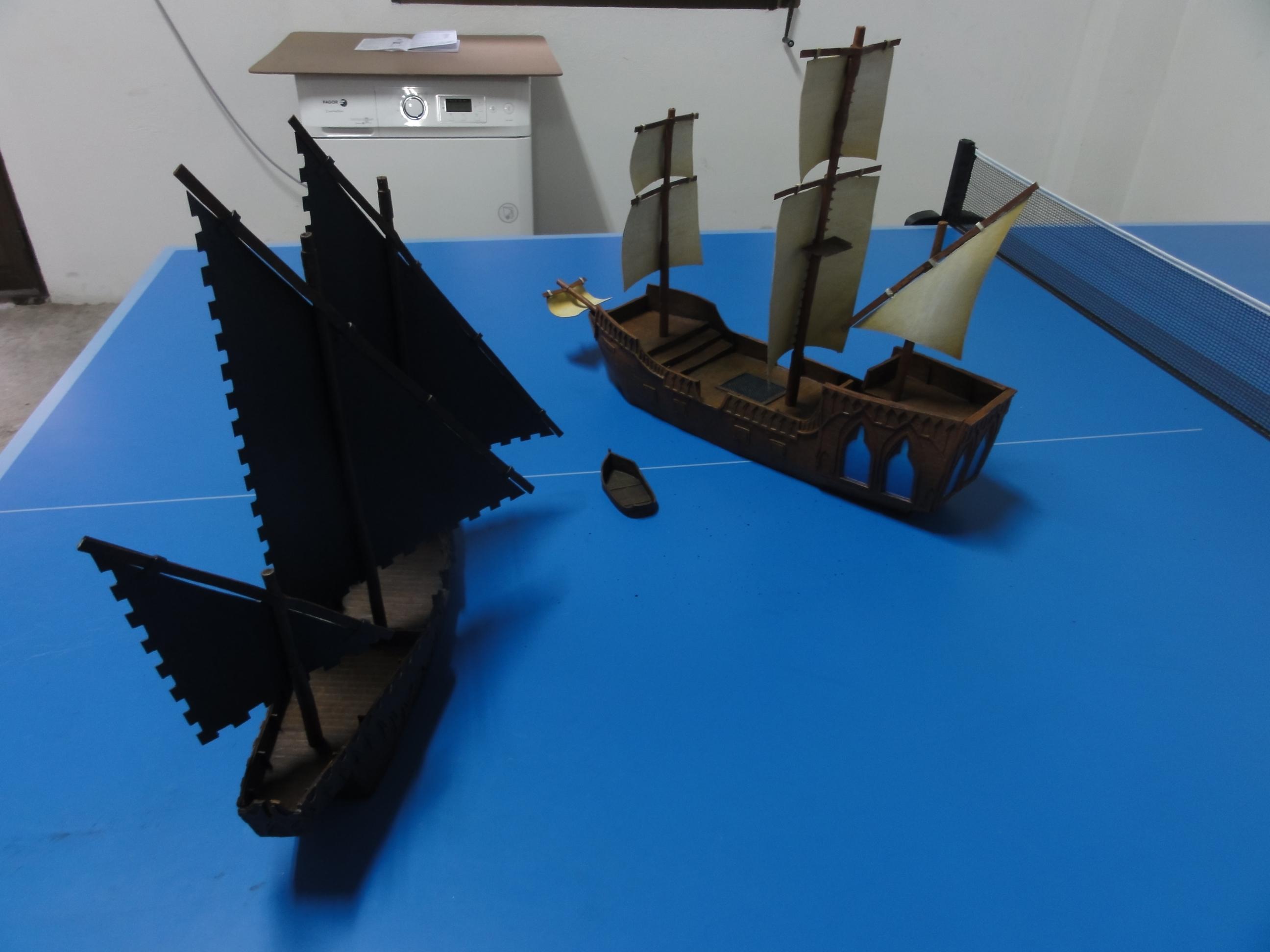 Galleon and Xebec