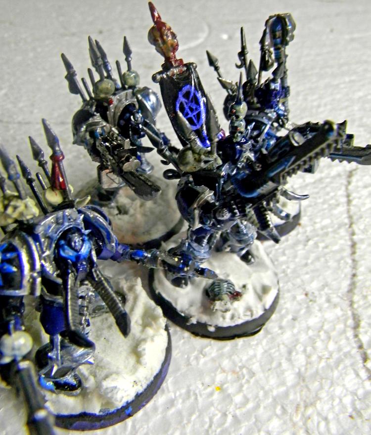 Autocannon, Chaos, Daemons, Khorne, Nurgle, Slaanesh, Snow, Terminator Armor, Tzeentch