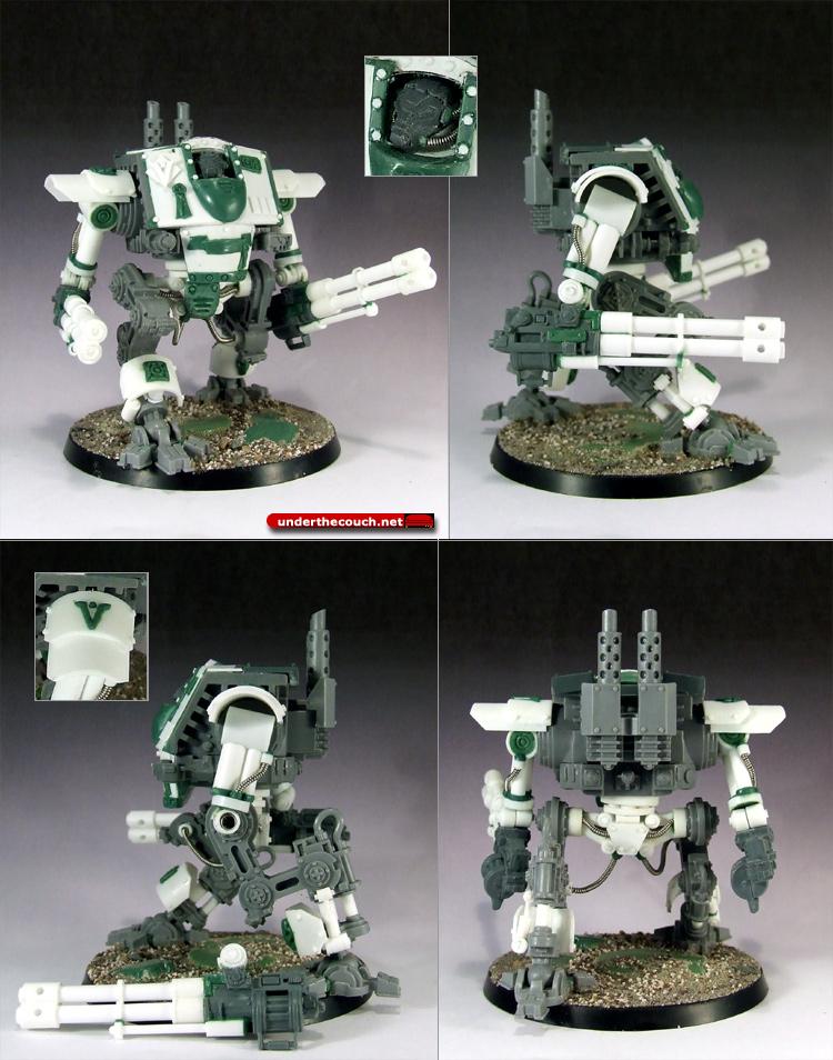 Conversion, Dreadnought, Scratch Build, Sculpted, Space Marines, Twin Autocannons, Venerable