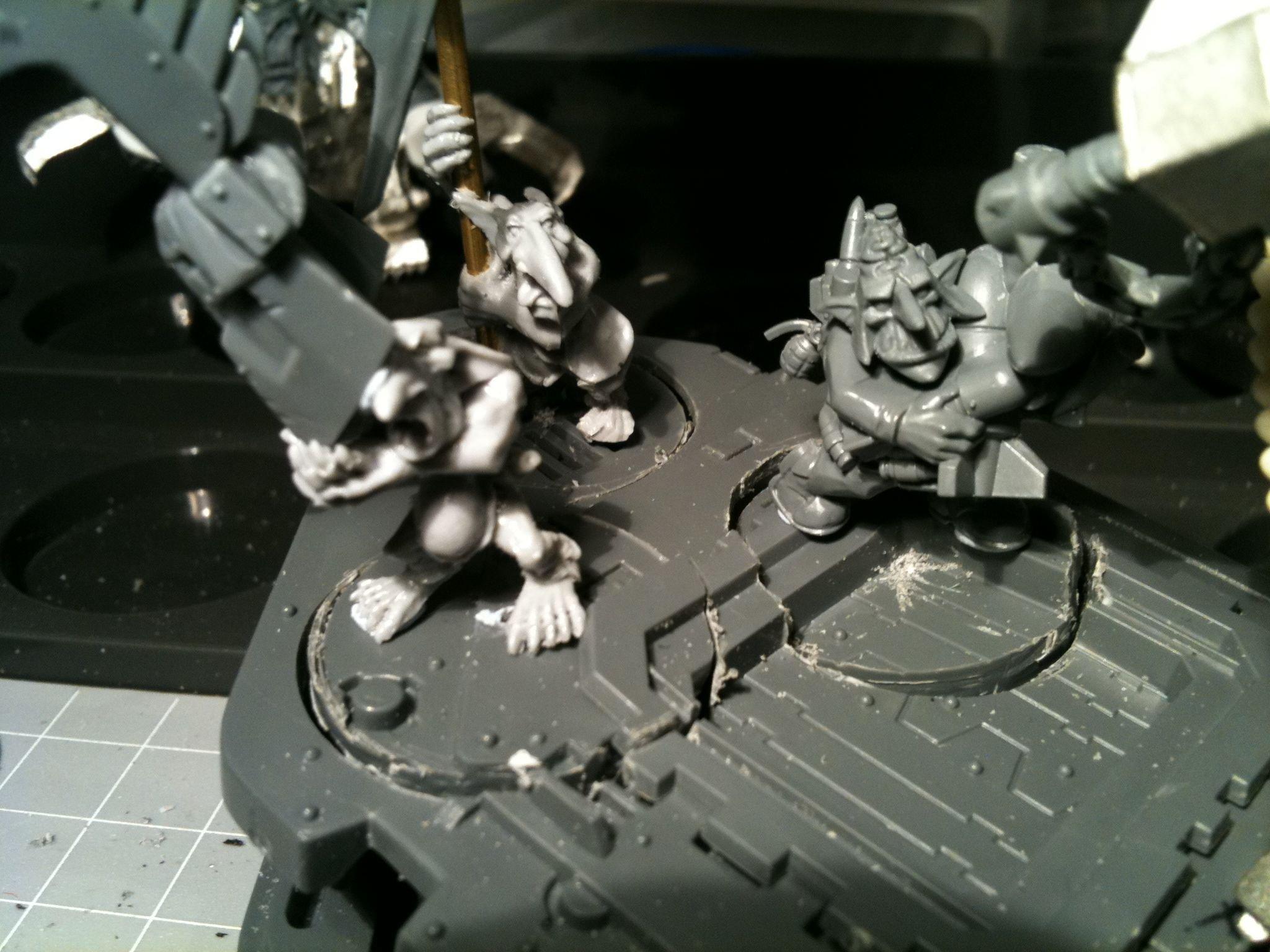 Da Dark Angelz, Mega-armour, Orks, Warboss, Work In Progress