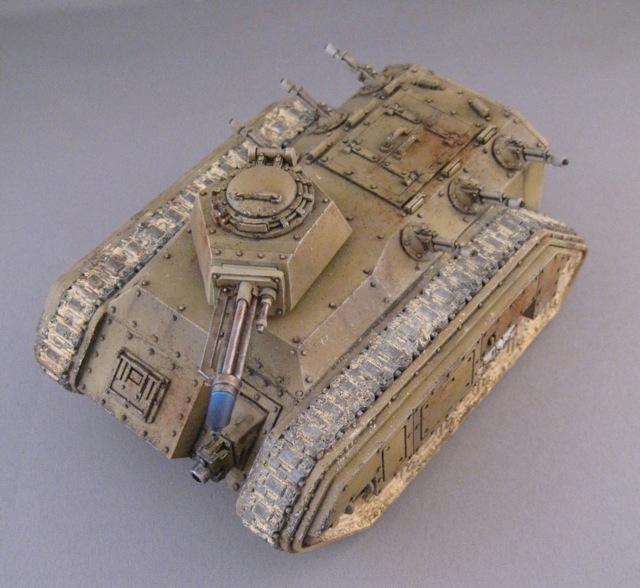 Airbrush, Chimera, Oil Colors, Pigments, Tallarn Desert Raiders, Tank, Warhammer 40,000, Weathered