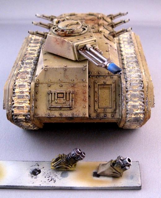 Airbrush, Chimera, Oil Colors, Pigments, Tallarn Desert Raiders, Tank, Warhammer 40,000, Weathered