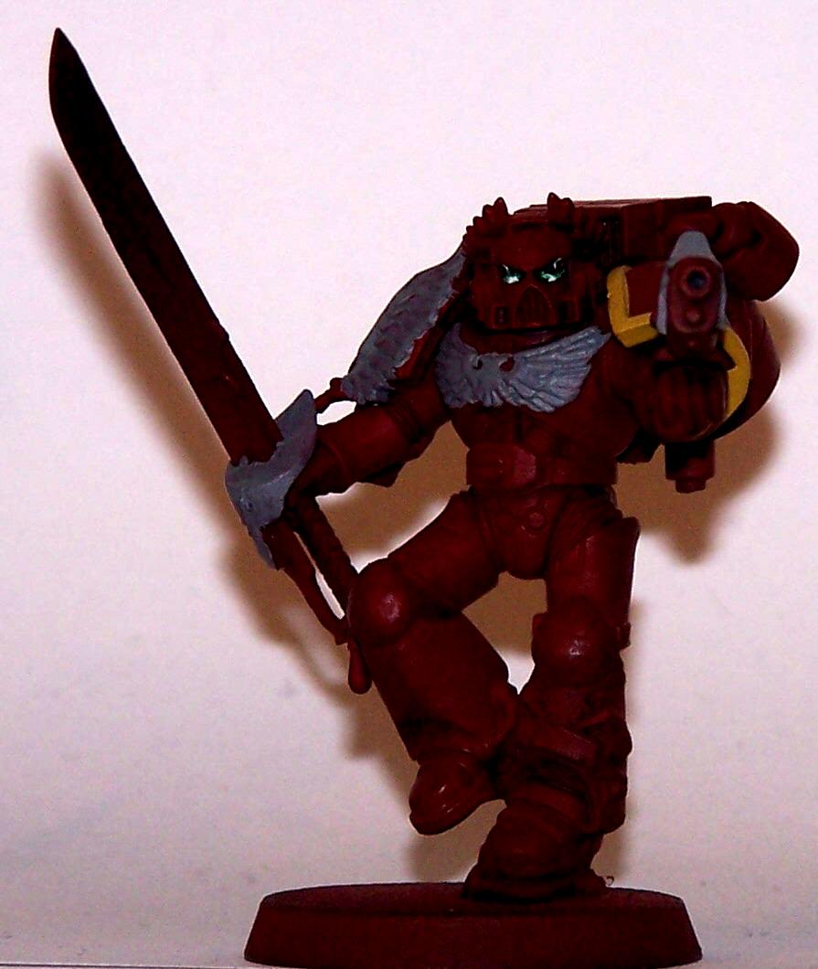 Emperor's Wings, Lense Technique, Sergeant, Space Marines, Work In Progress