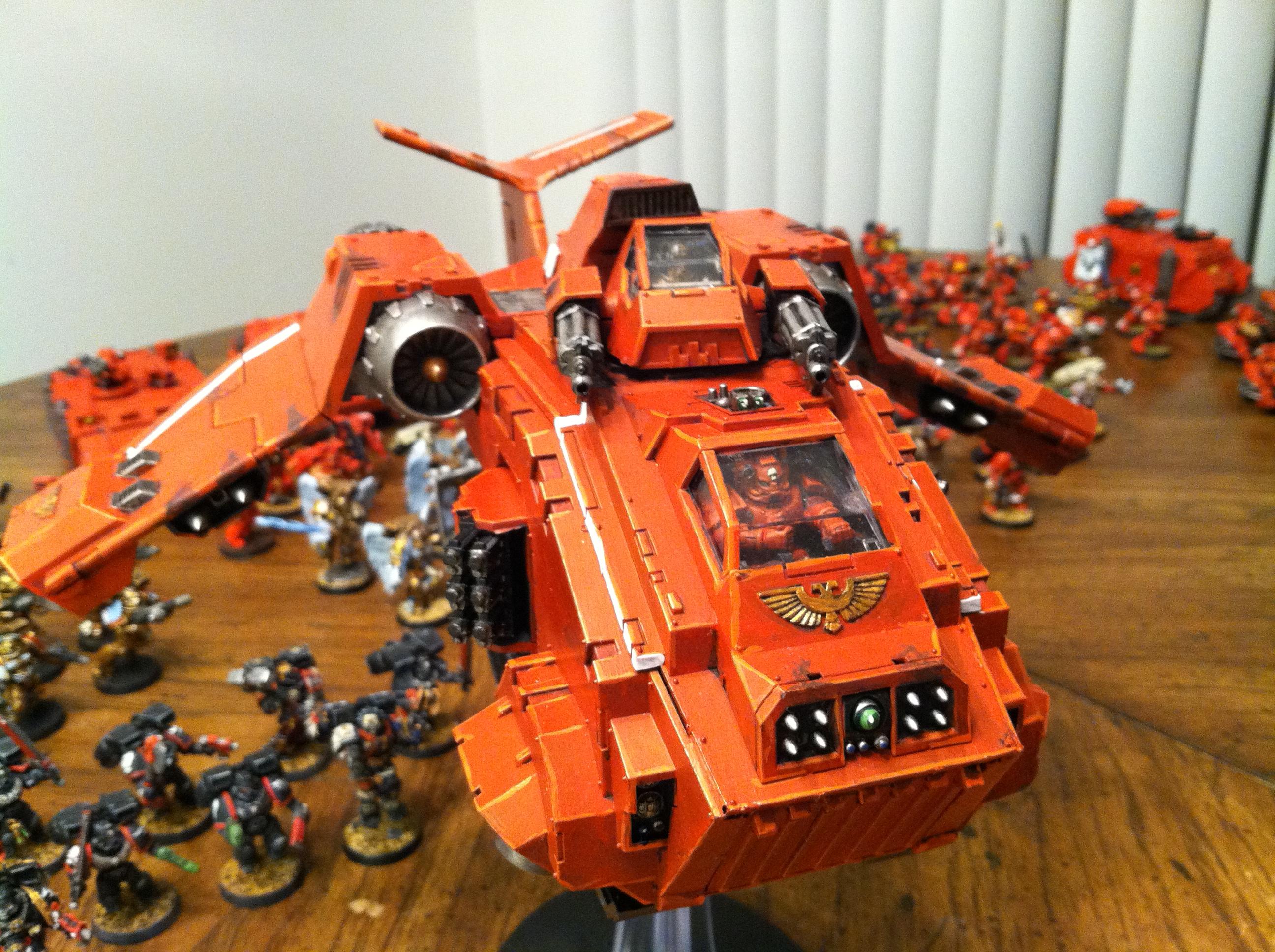 Blood Angels, Space Marines, Stormraven Gunship, Warhammer 40,000