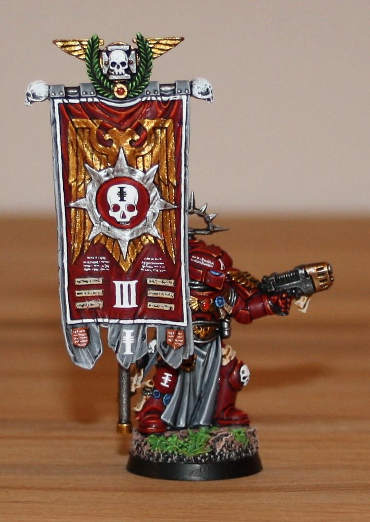 Red Hunters, Space Marines, Standard Bearer, Veteran