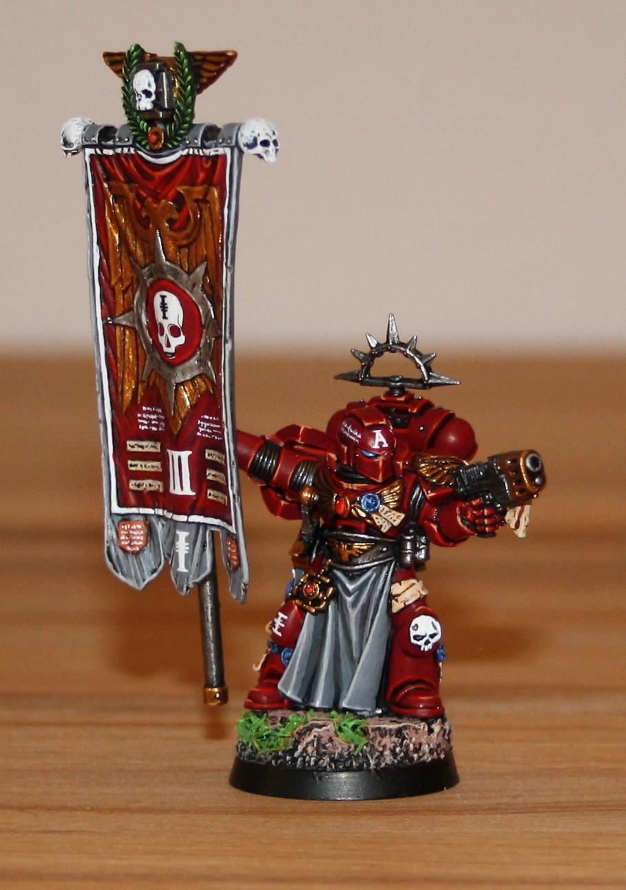 Red Hunters, Space Marines, Standard Bearer, Veteran