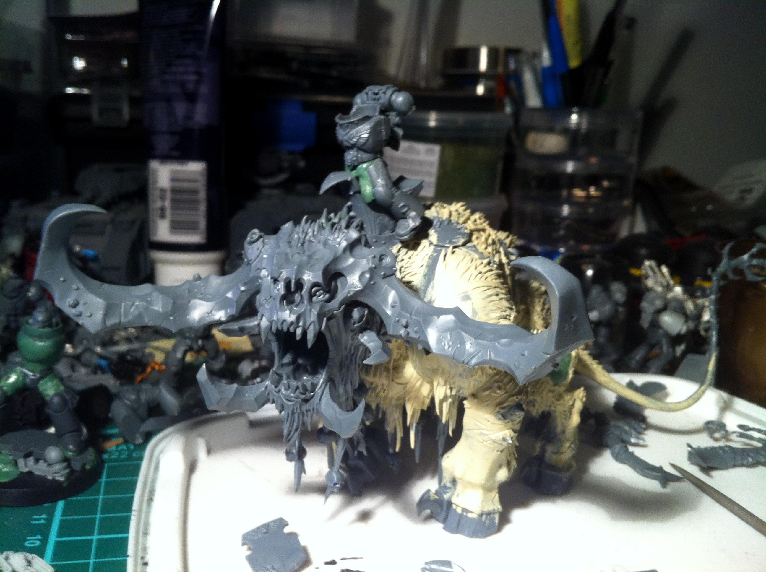 Orky Claws, Space Marines, Stonehorn, Work In Progress