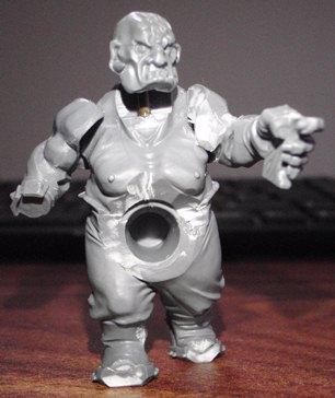 Bone ead, pistol in left hand, chainsword in right