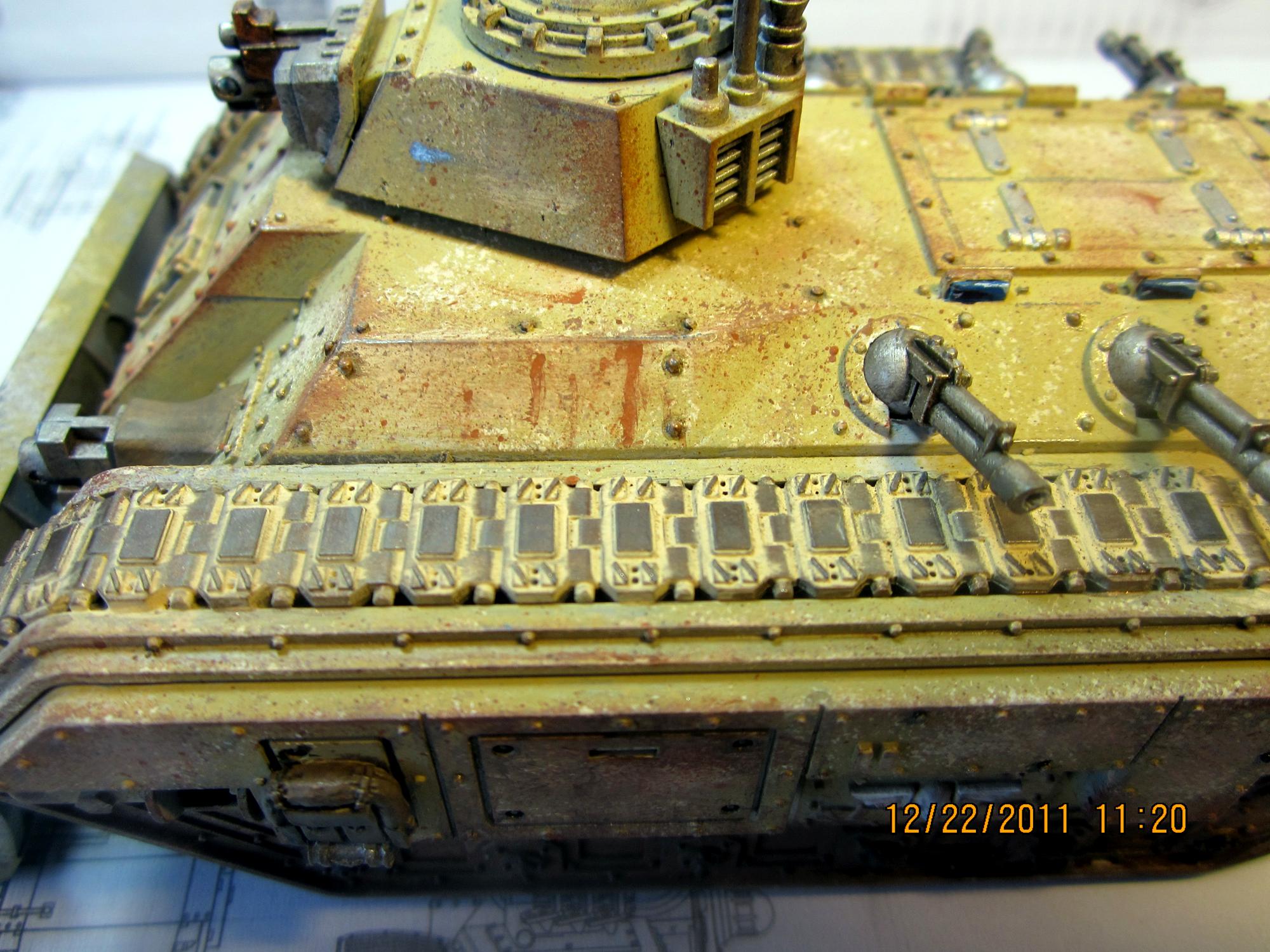Armor, Chimera, Imperial Guard, Weathered, Weathering Powders