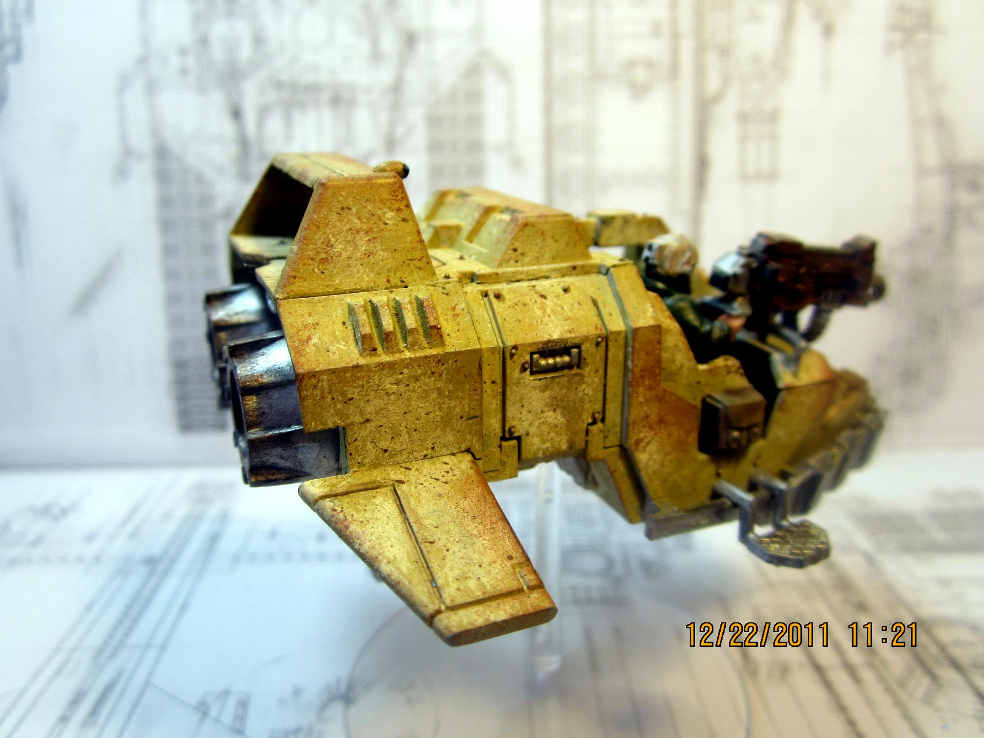 Armor, Imperial Guard, Land Speeder, Weathered, Weathering Powders