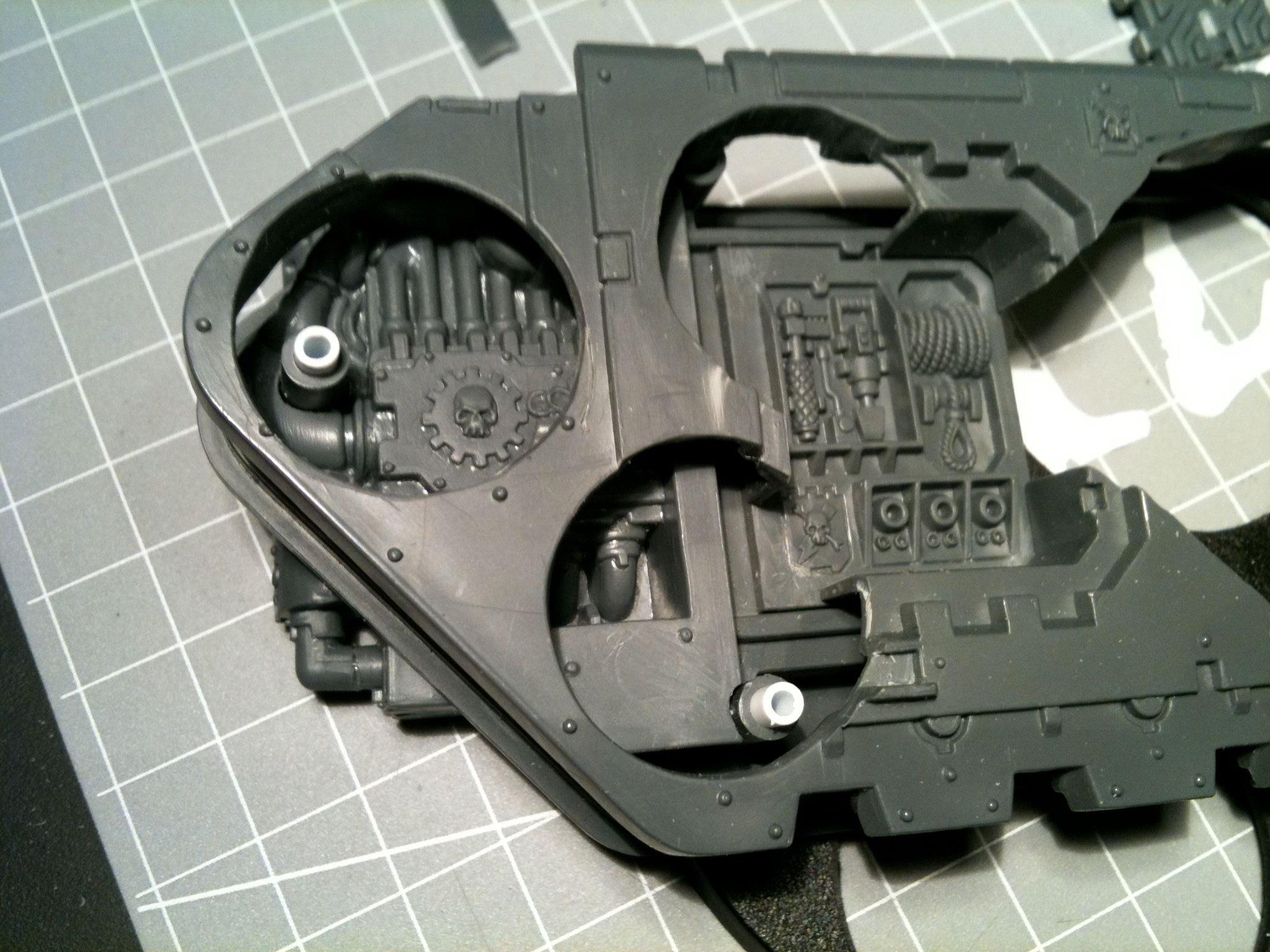 Da Dark Angelz, Mega-armour, Orks, Warboss, Work In Progress