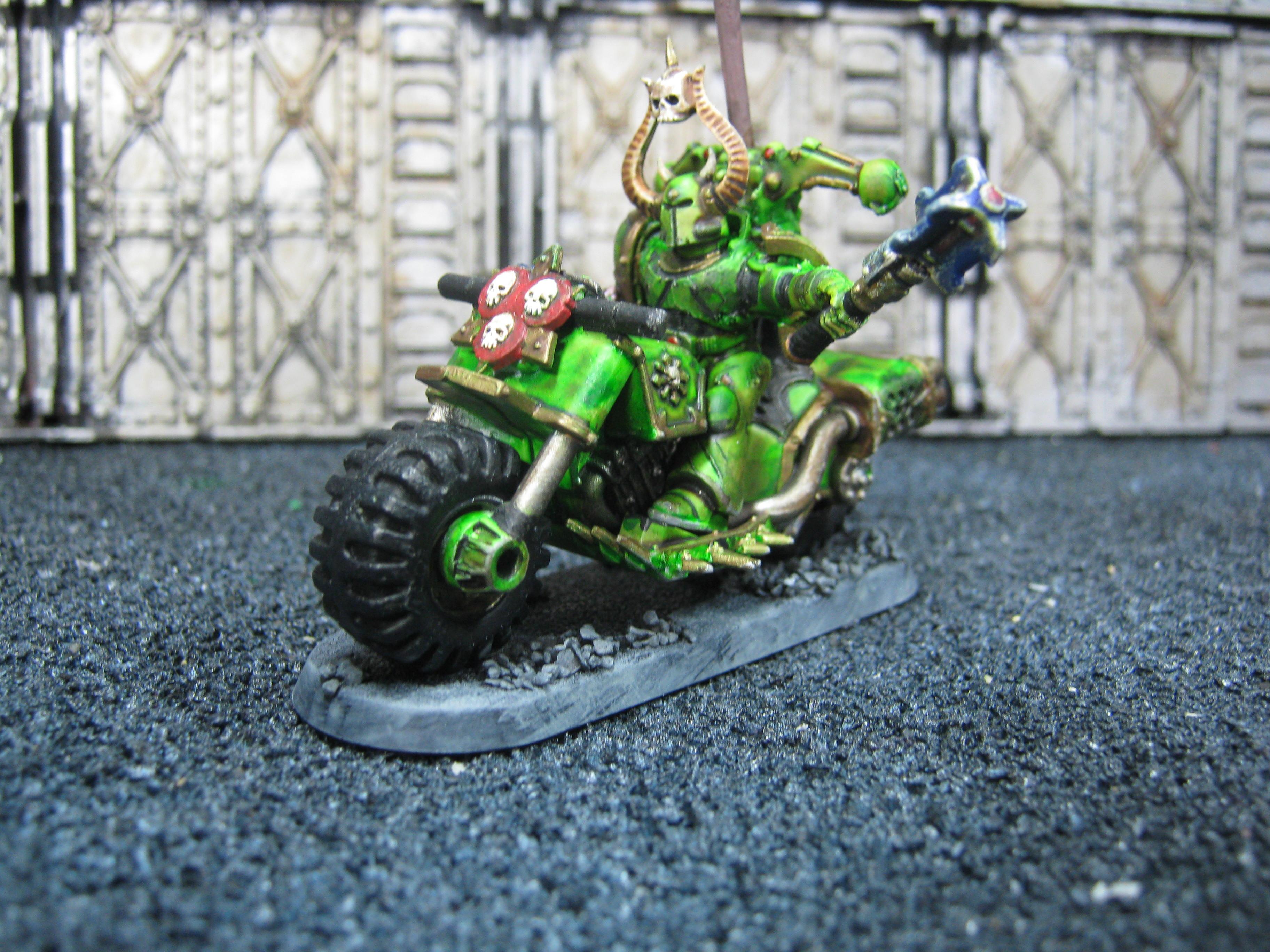 Chaos Bikes, Chaos Space Marines, Conversion, Death Guard, Nurgle, Plague Marines, Warhammer 40,000